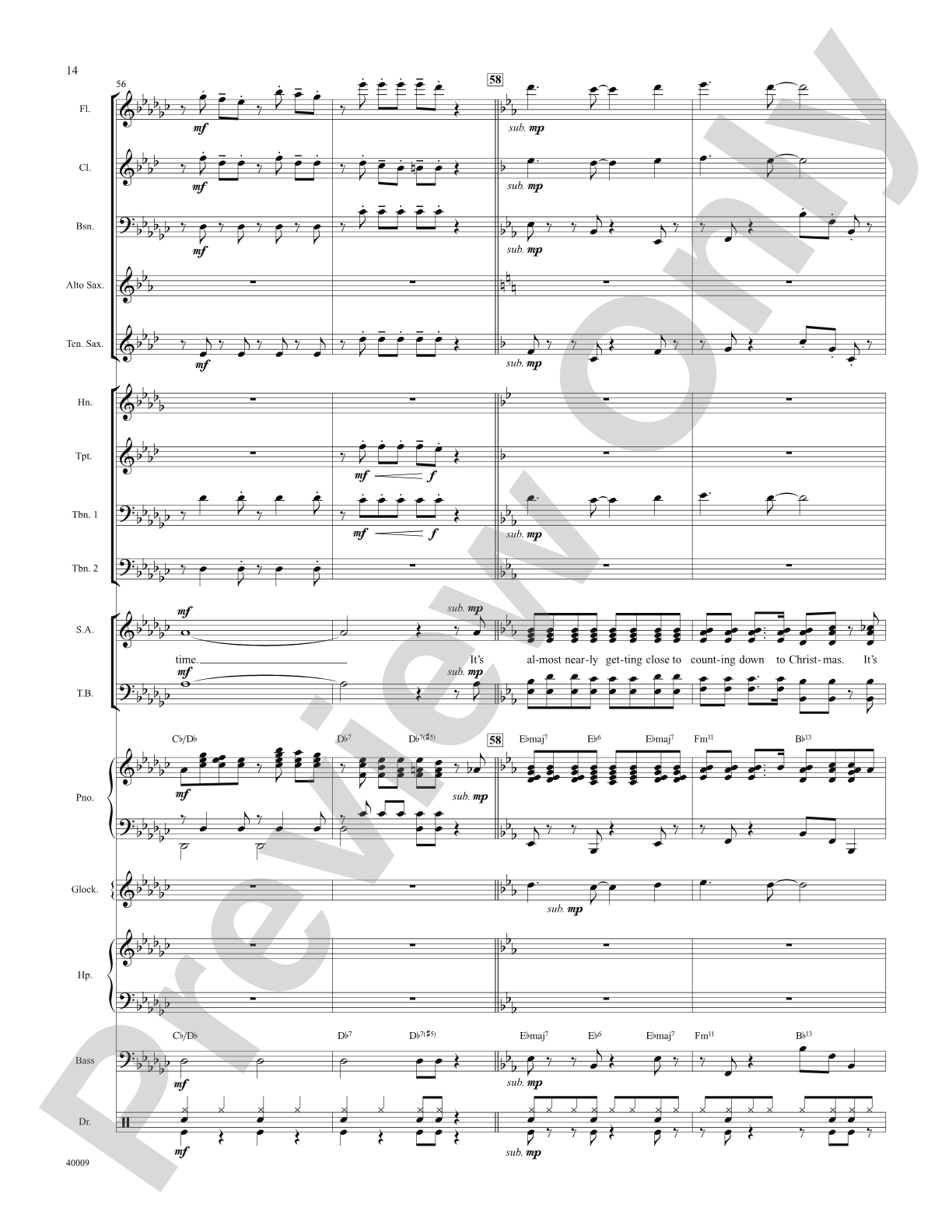 Counting Down to Christmas (from A Christmas Story: The Musical): Score: Choral SoundPax