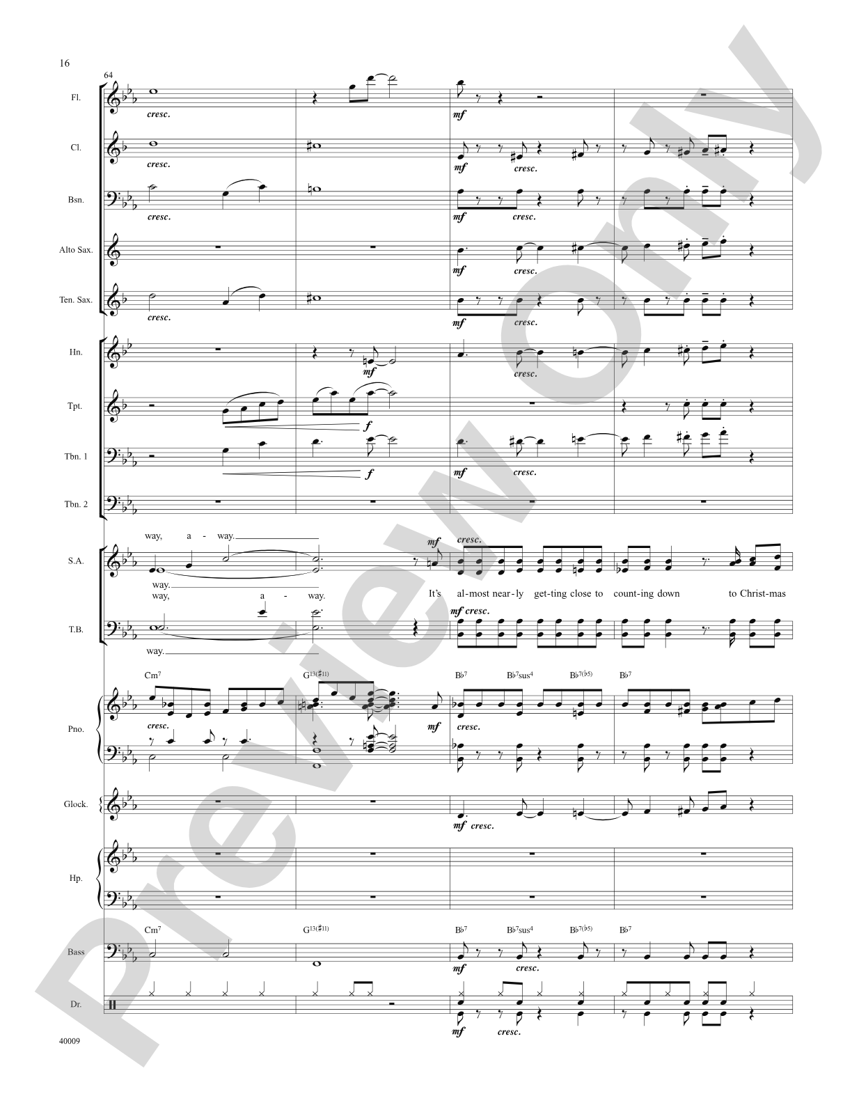 Counting Down to Christmas (from A Christmas Story: The Musical): Score: Choral SoundPax