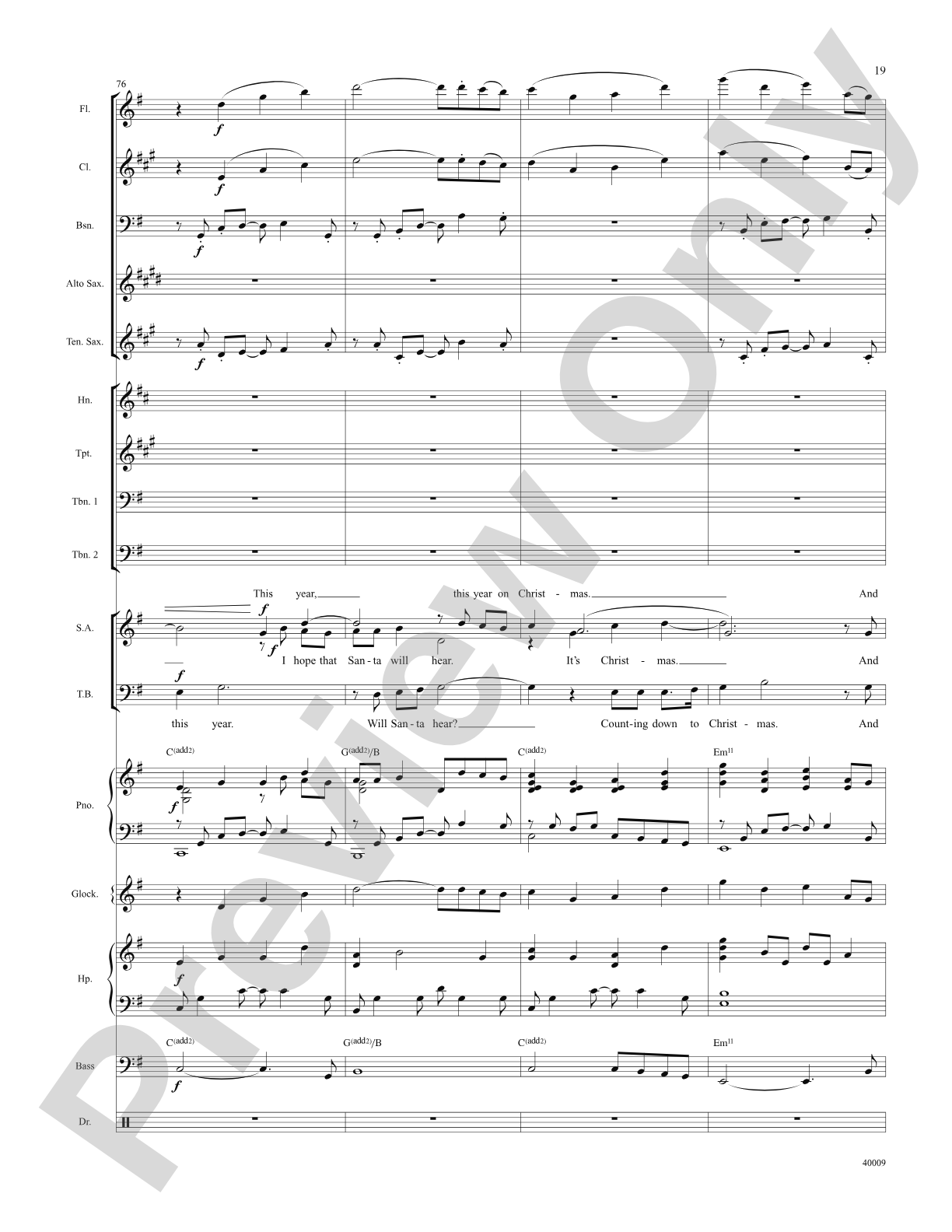 Counting Down to Christmas (from A Christmas Story: The Musical): Score: Choral SoundPax