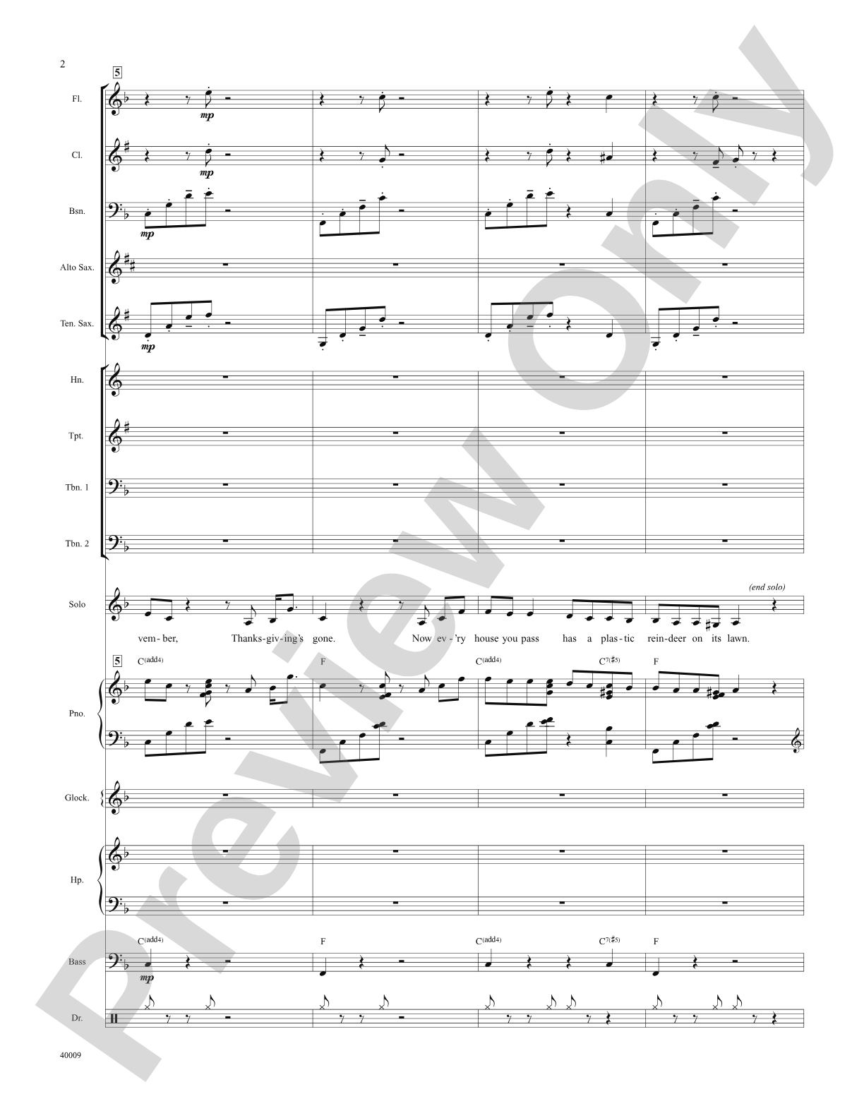 Counting Down to Christmas (from A Christmas Story: The Musical): Score: Choral SoundPax