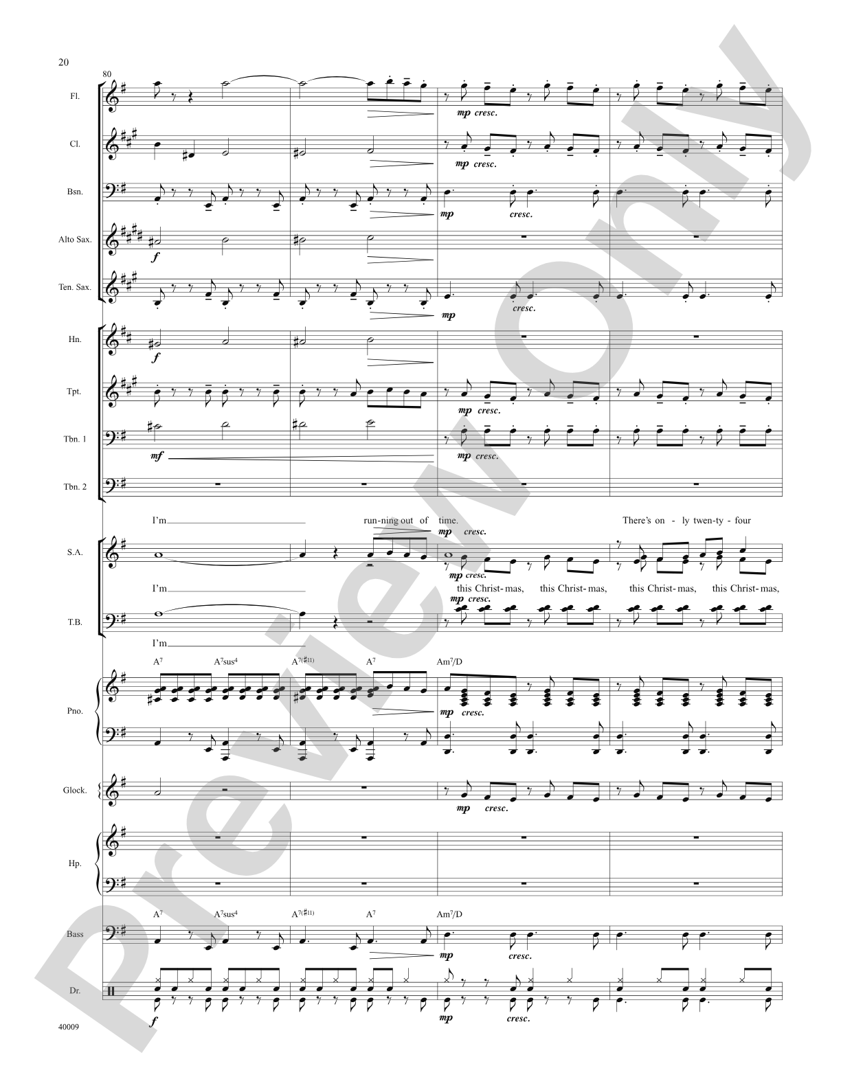 Counting Down to Christmas (from A Christmas Story: The Musical): Score: Choral SoundPax