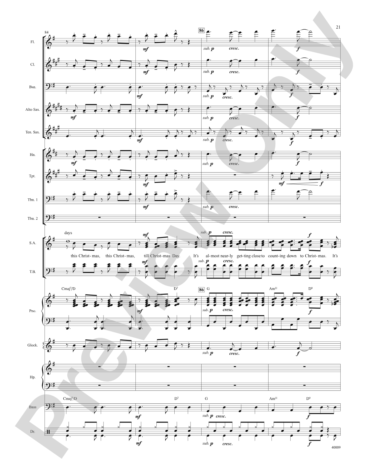 Counting Down to Christmas (from A Christmas Story: The Musical): Score: Choral SoundPax