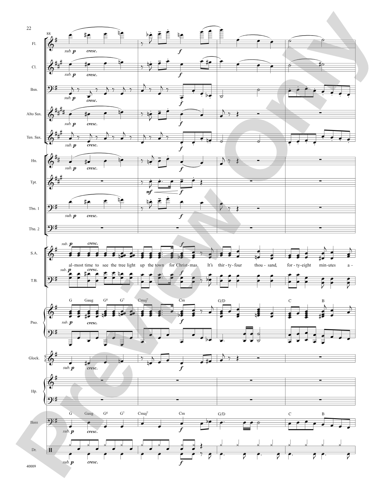Counting Down to Christmas (from A Christmas Story: The Musical): Score: Choral SoundPax