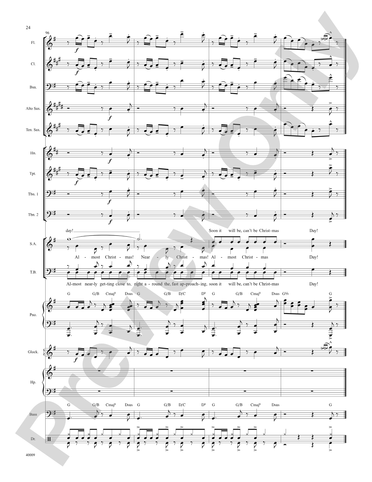 Counting Down to Christmas (from A Christmas Story: The Musical): Score: Choral SoundPax