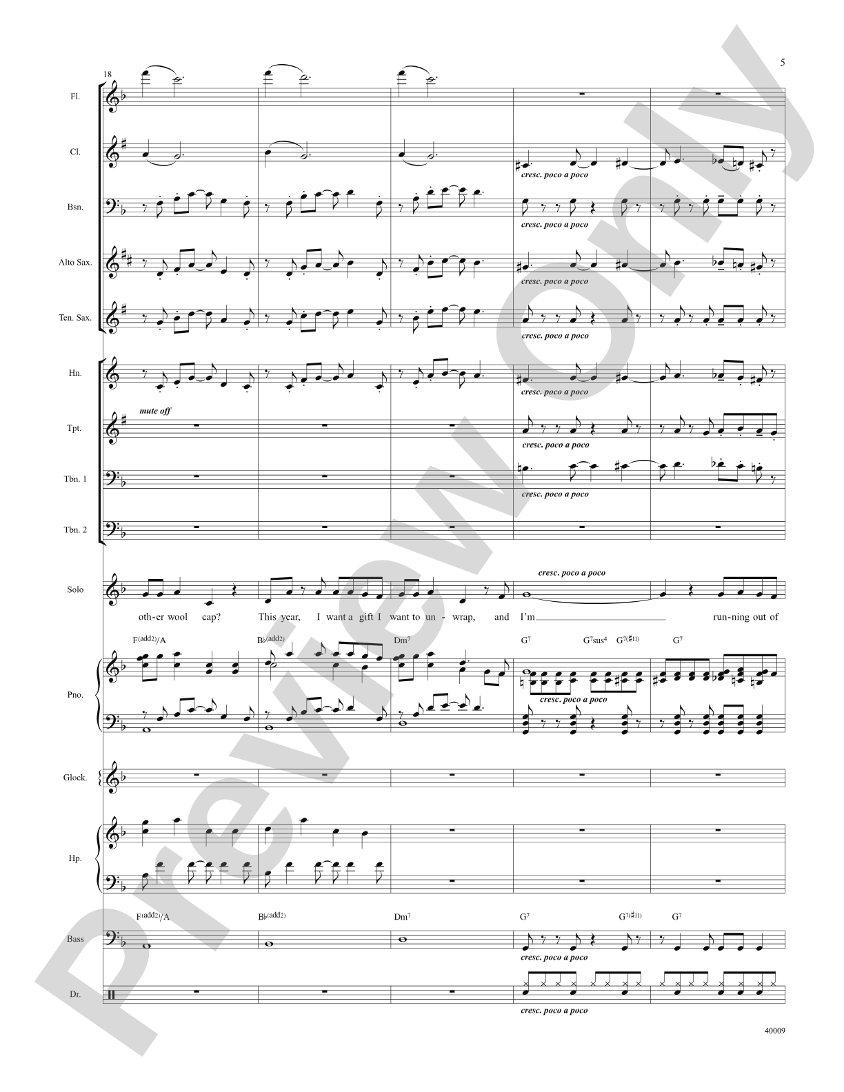 Counting Down to Christmas (from A Christmas Story: The Musical): Score: Choral SoundPax