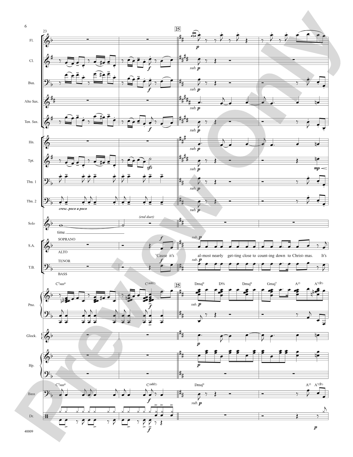 Counting Down to Christmas (from A Christmas Story: The Musical): Score: Choral SoundPax