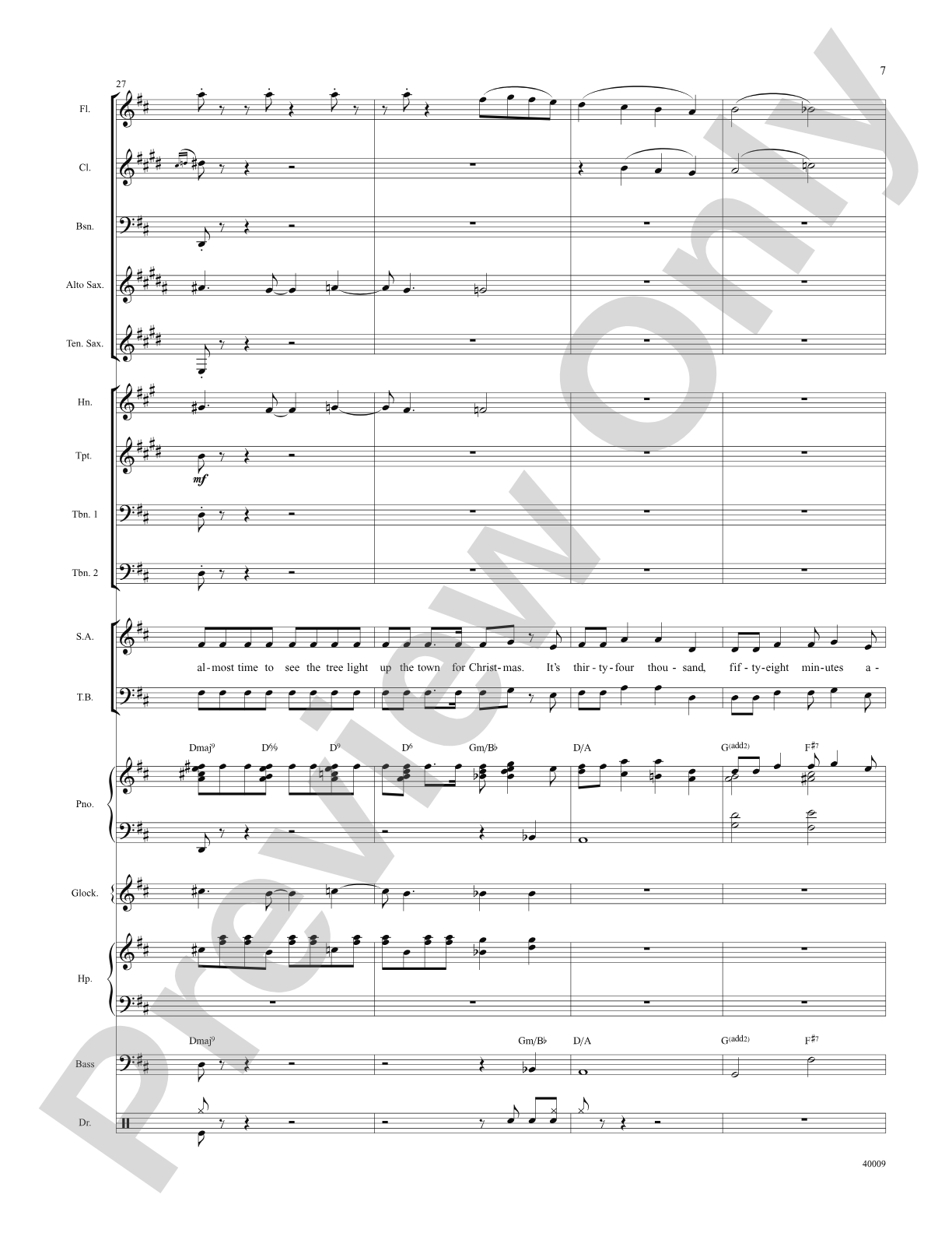 Counting Down to Christmas (from A Christmas Story: The Musical): Score: Choral SoundPax