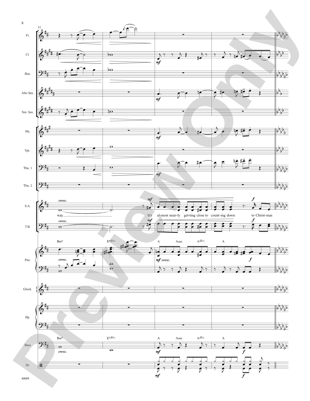 Counting Down to Christmas (from A Christmas Story: The Musical): Score: Choral SoundPax