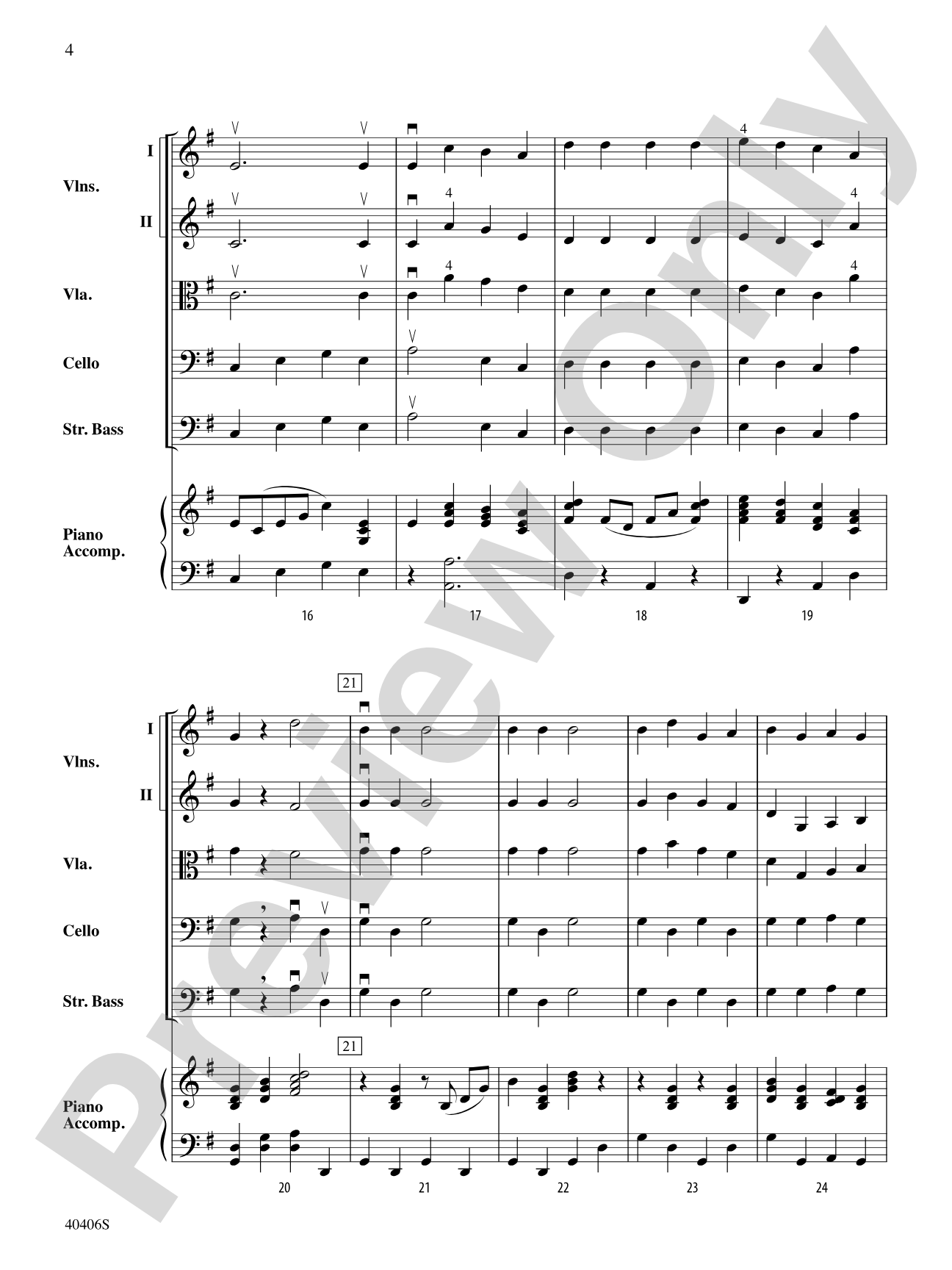 Jingle Bells: String Orchestra Conductor Score & Parts