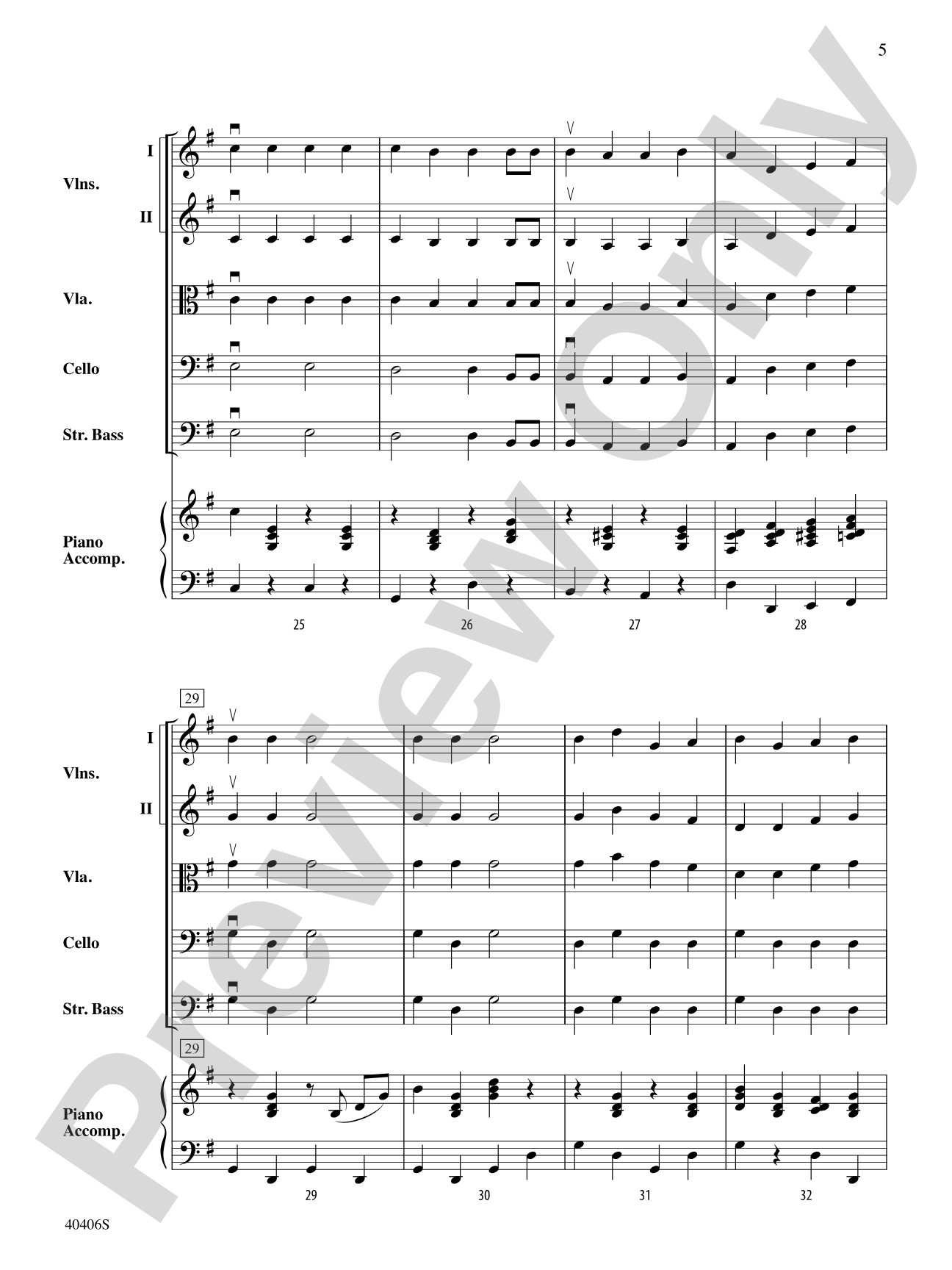 Jingle Bells: String Orchestra Conductor Score & Parts