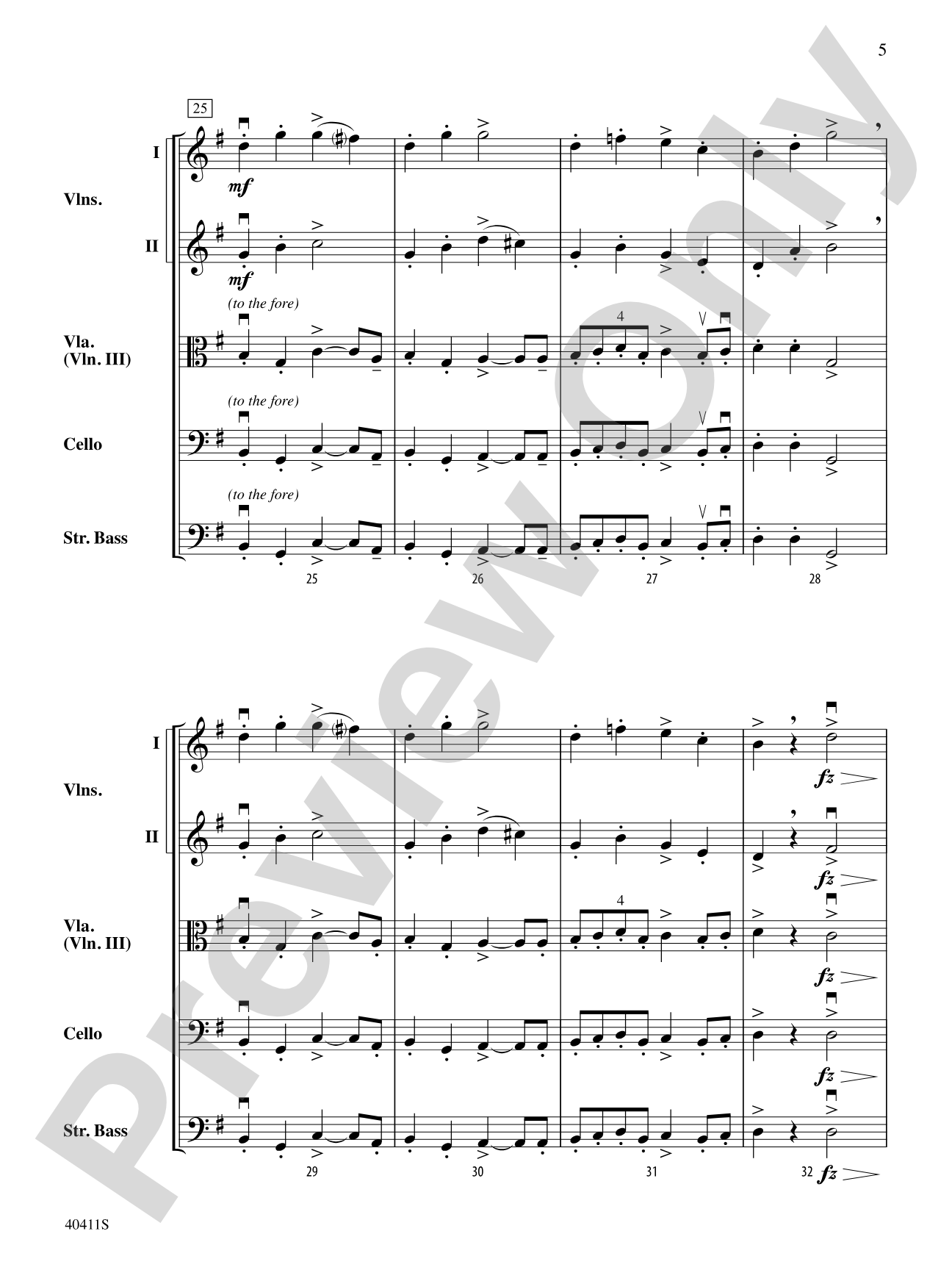 Shepherd's Hey: String Orchestra Conductor Score & Parts