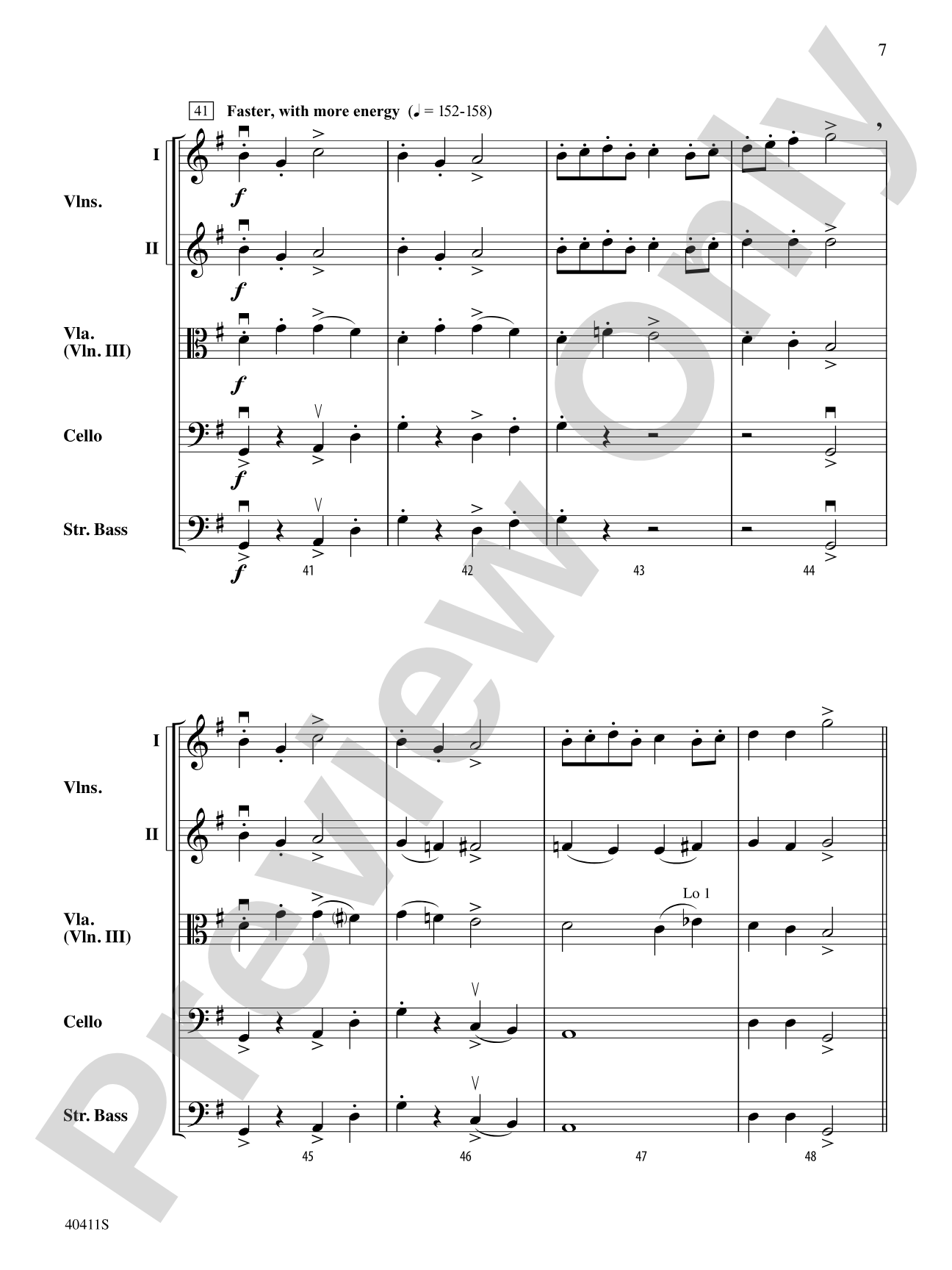 Shepherd's Hey: String Orchestra Conductor Score & Parts