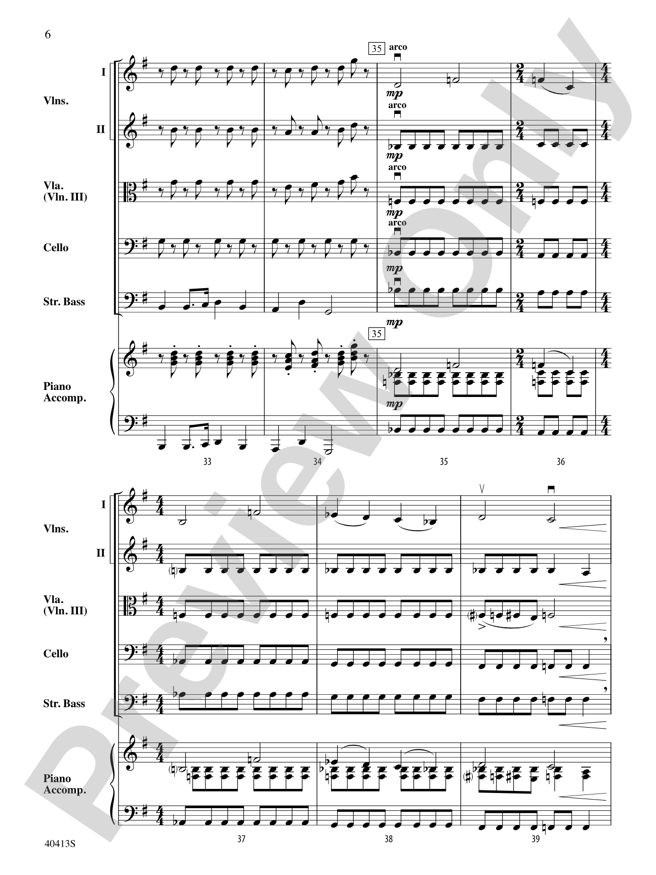 Strolling: String Orchestra Conductor Score & Parts