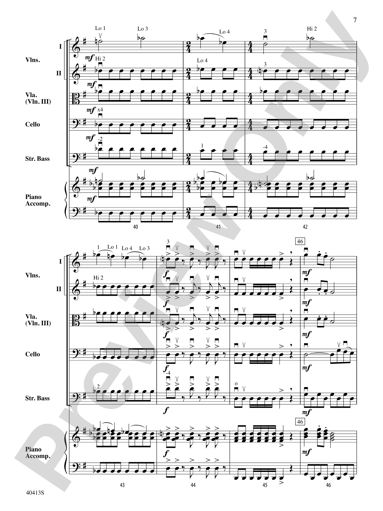 Strolling: String Orchestra Conductor Score & Parts