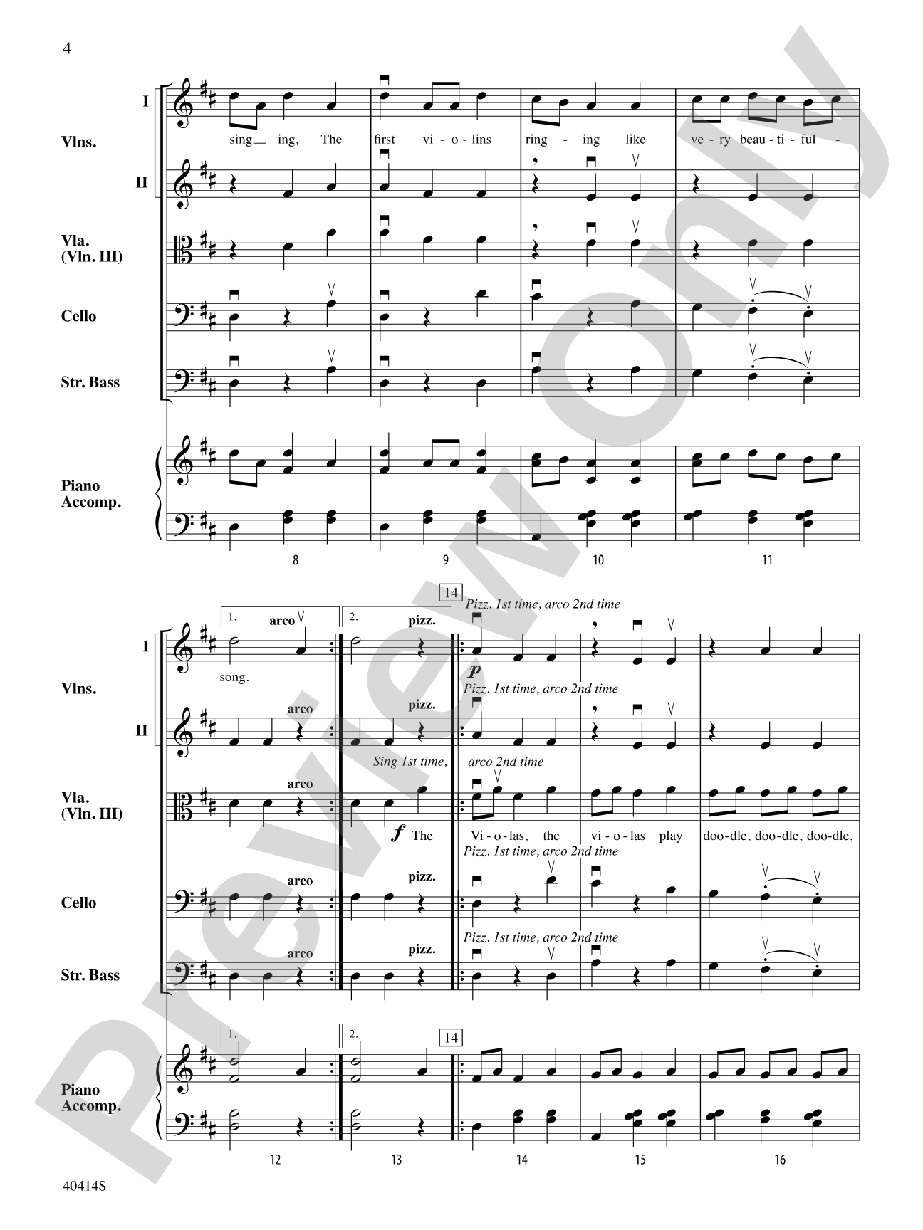 Strings All Around: String Orchestra Conductor Score & Parts