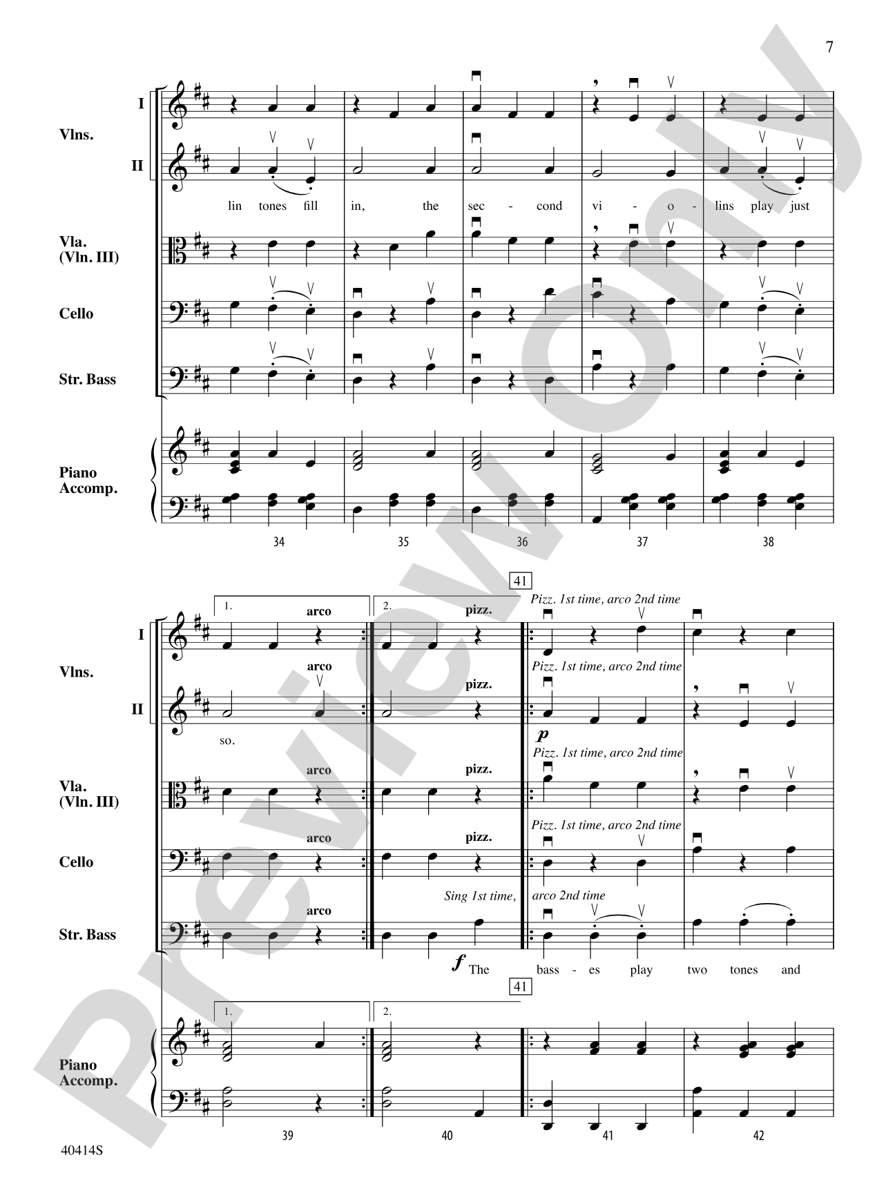 Strings All Around: String Orchestra Conductor Score & Parts