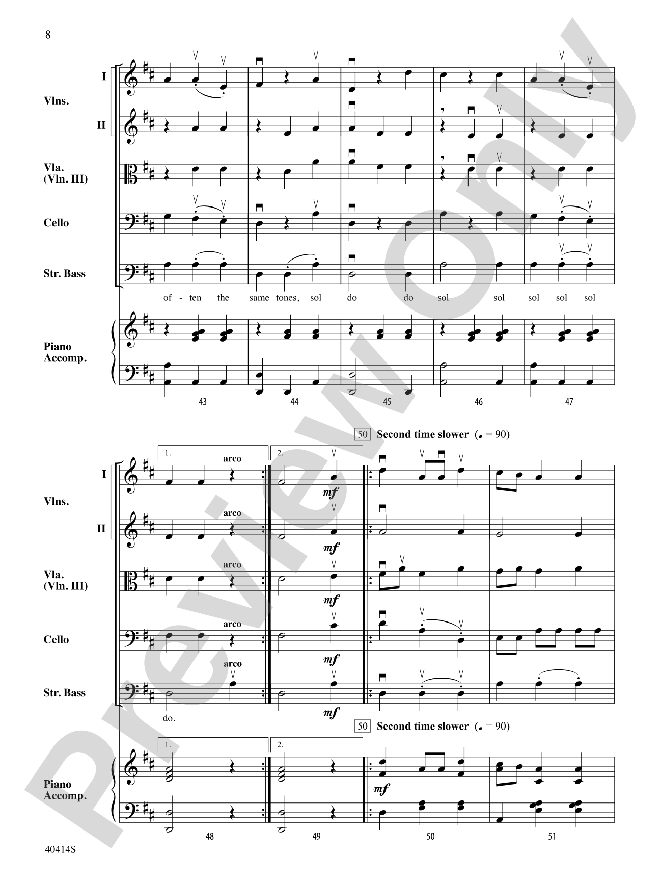 Strings All Around: String Orchestra Conductor Score & Parts
