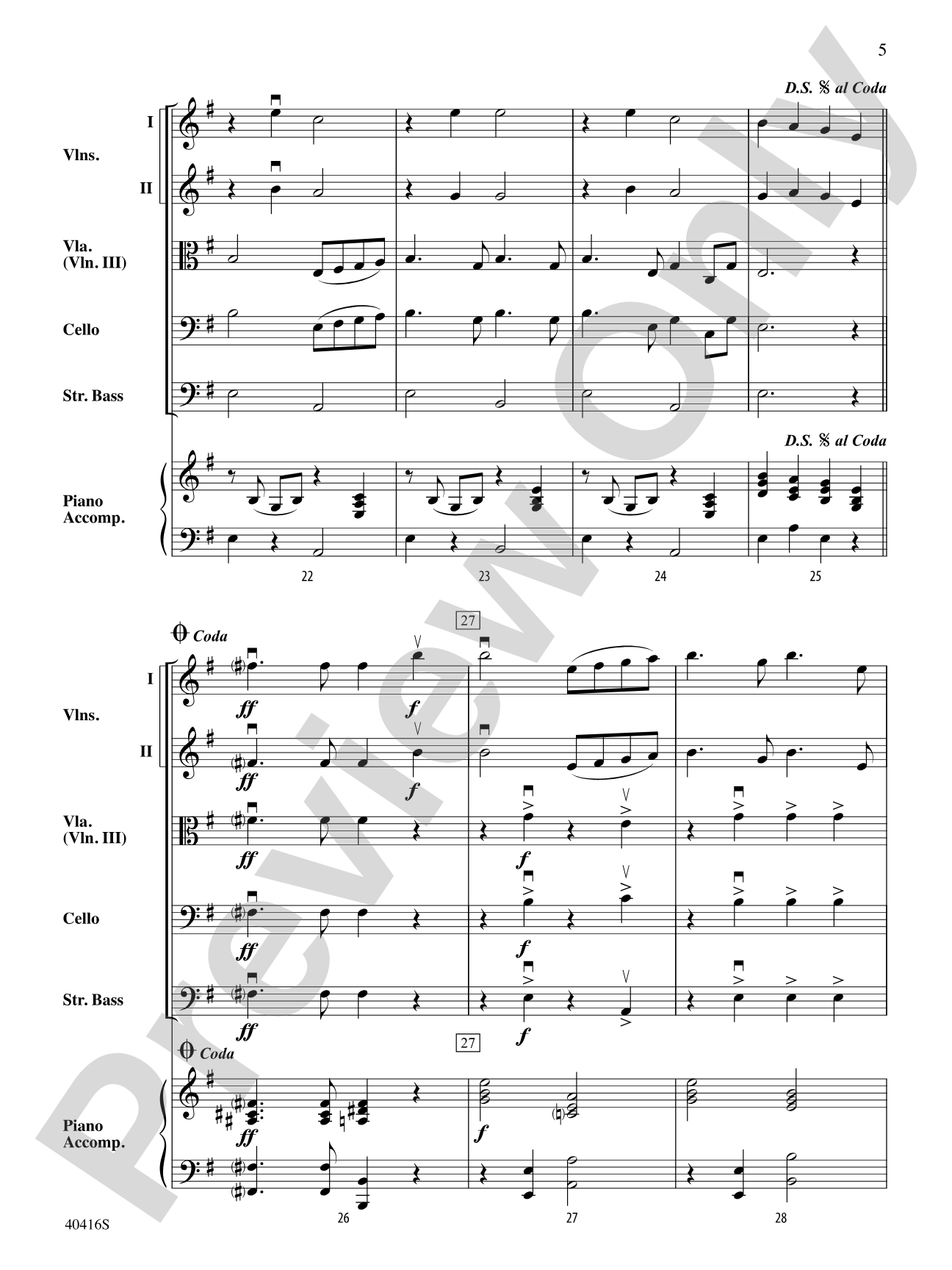 Swan Lake: String Orchestra Conductor Score & Parts