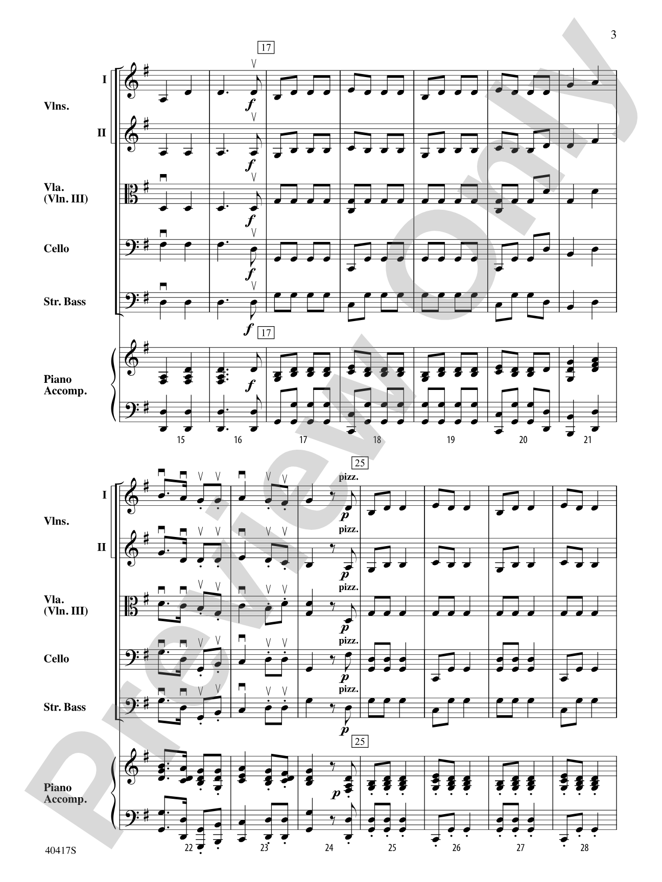 Krambambuli: String Orchestra Conductor Score & Parts
