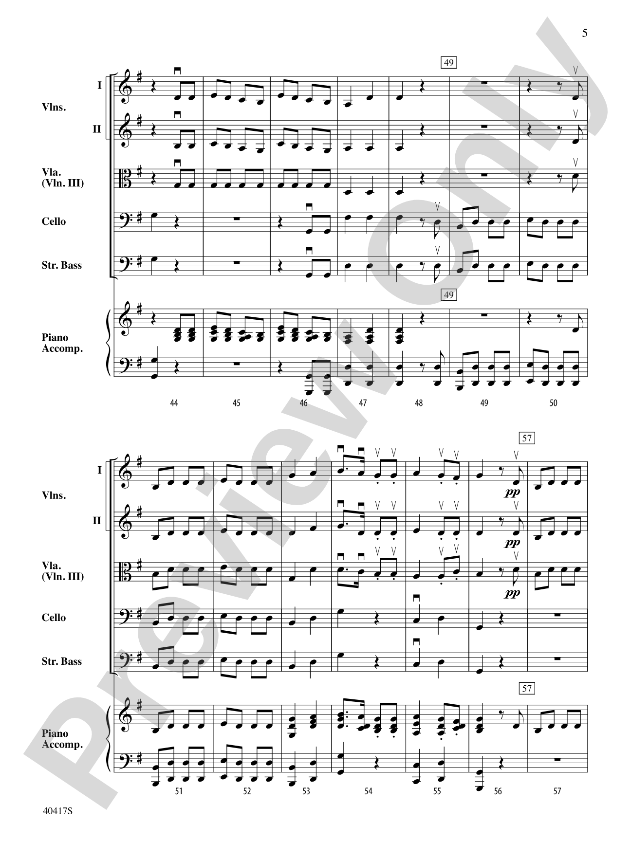 Krambambuli: String Orchestra Conductor Score & Parts
