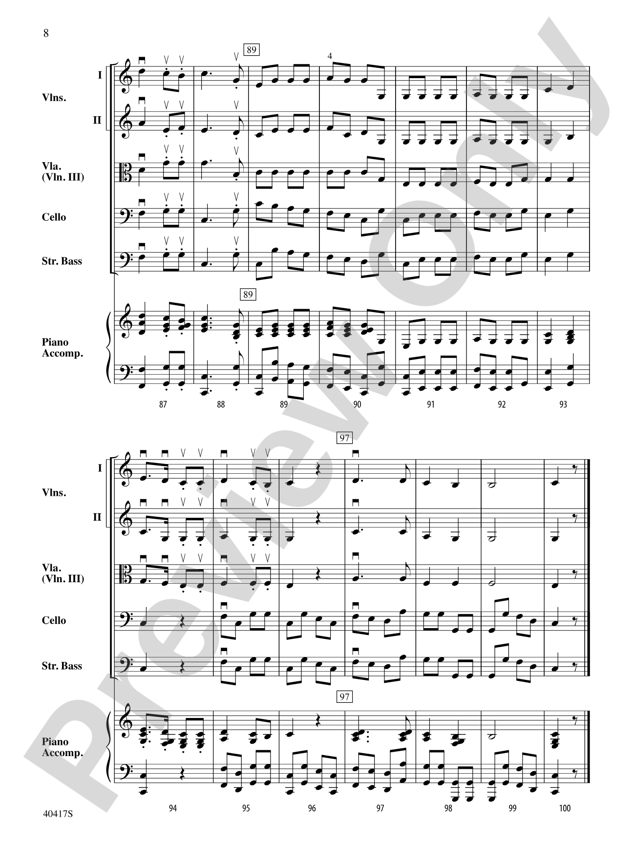 Krambambuli: String Orchestra Conductor Score & Parts