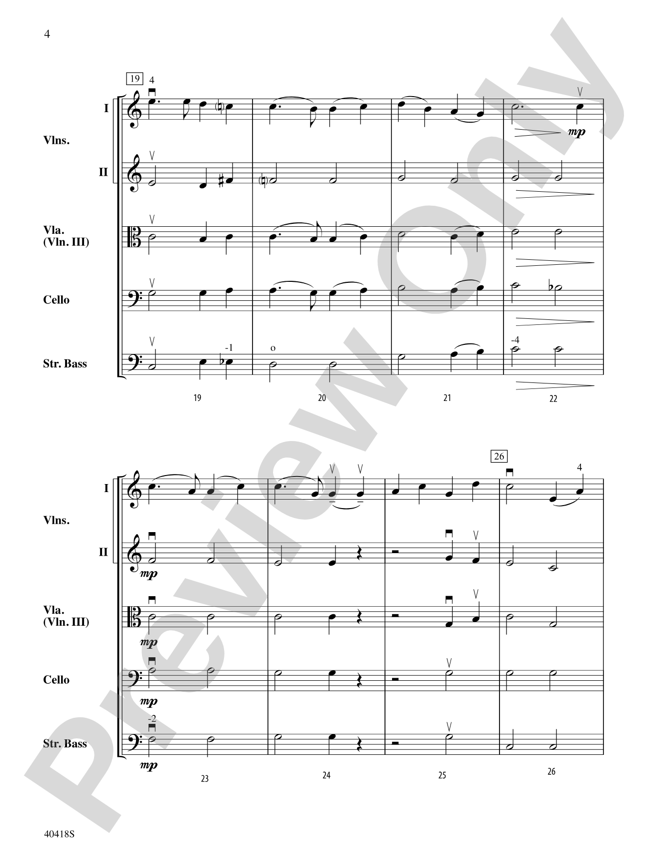 America, the Beautiful: String Orchestra Conductor Score & Parts