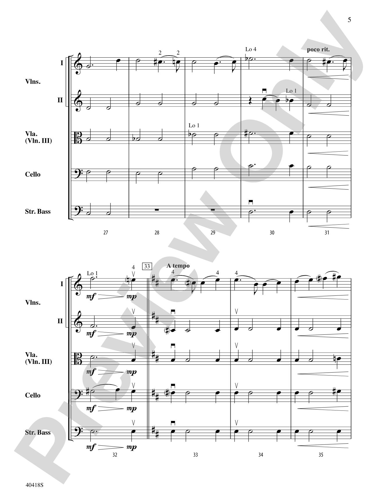 America, the Beautiful: String Orchestra Conductor Score & Parts