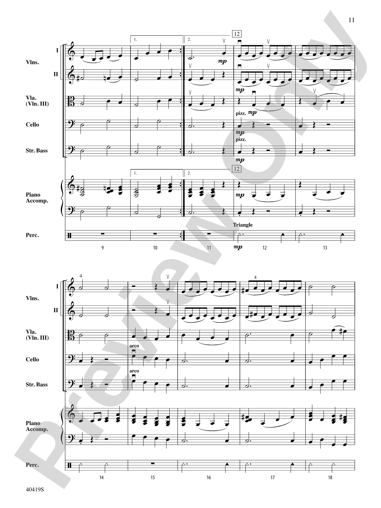 Short Cuts: String Orchestra Conductor Score & Parts