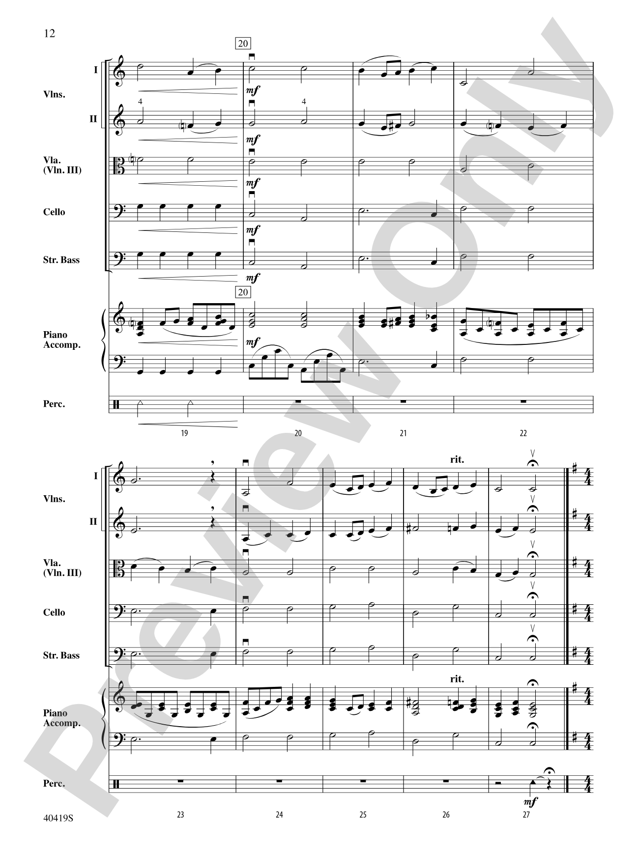 Short Cuts: String Orchestra Conductor Score & Parts