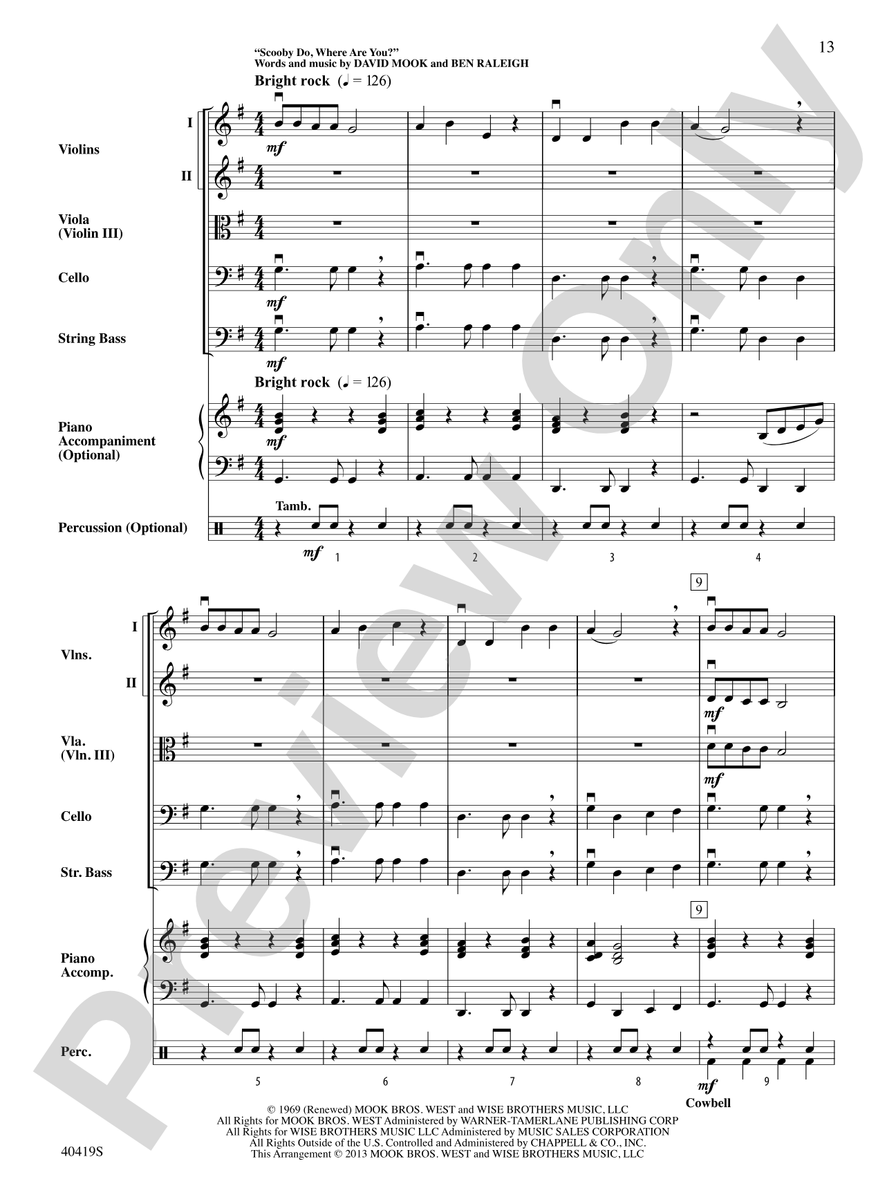 Short Cuts: String Orchestra Conductor Score & Parts