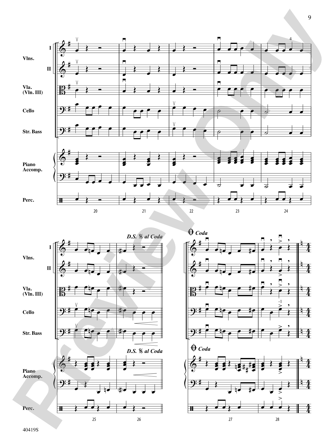 Short Cuts: String Orchestra Conductor Score & Parts