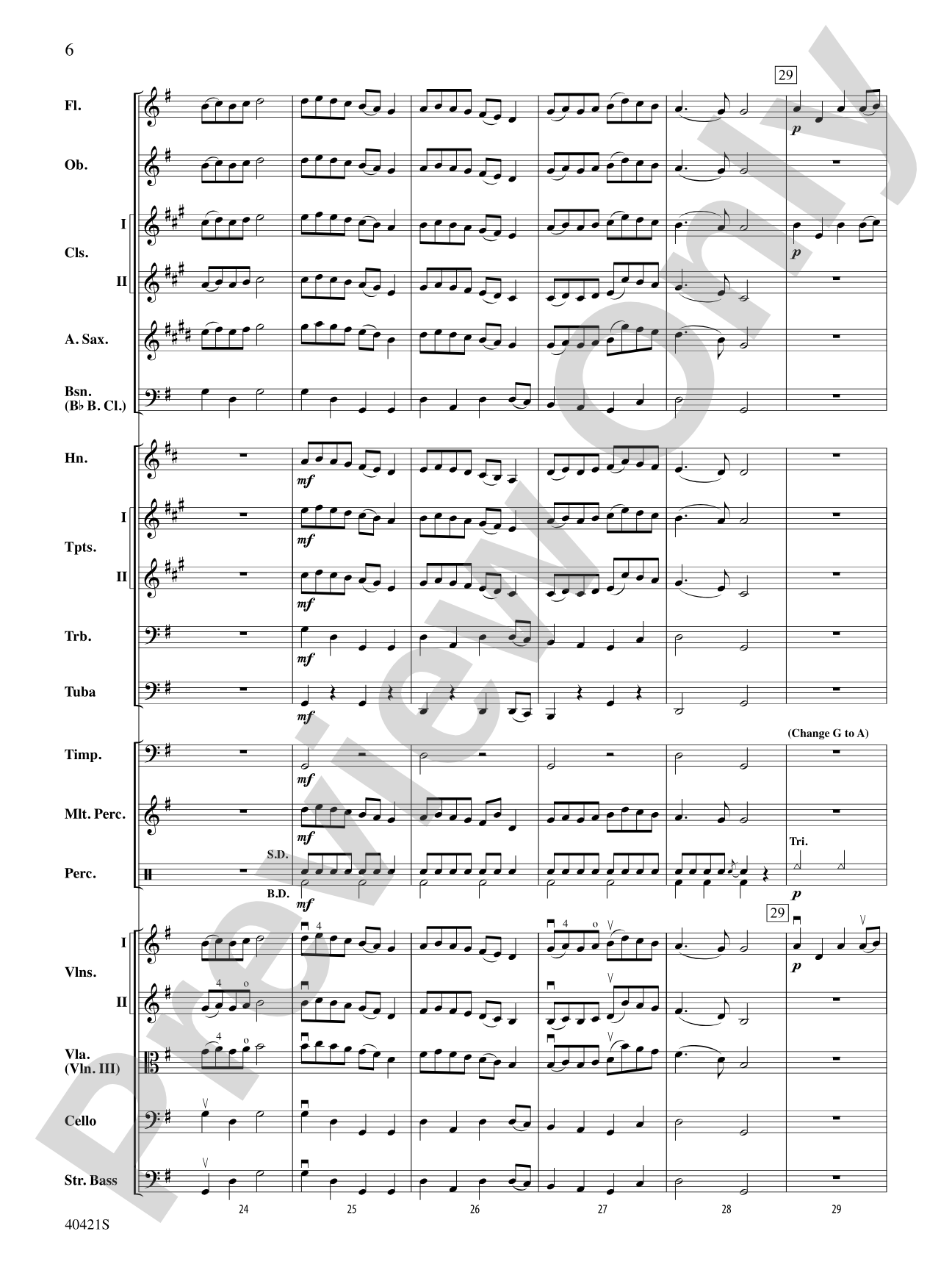 King William's March: Full Orchestra Conductor Score & Parts
