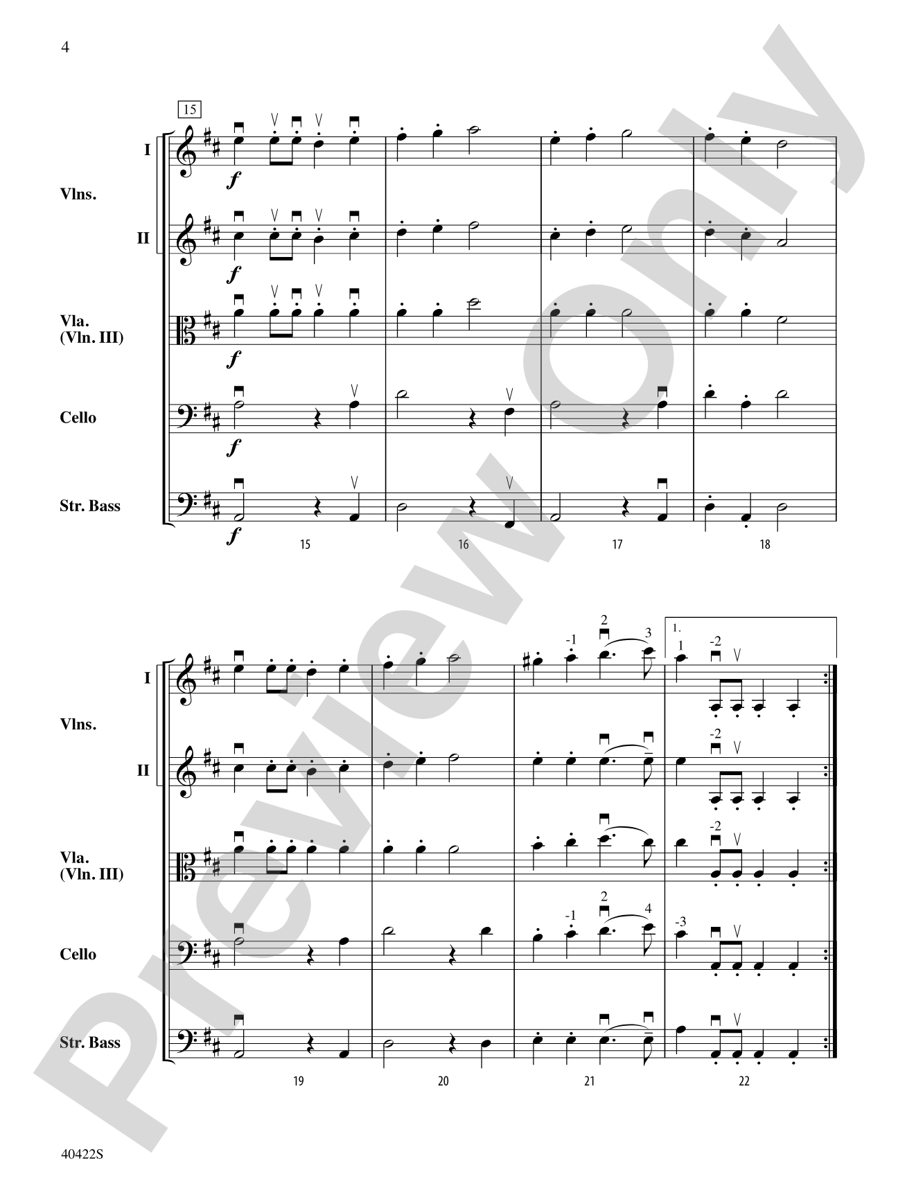 March Militaire: String Orchestra Conductor Score & Parts