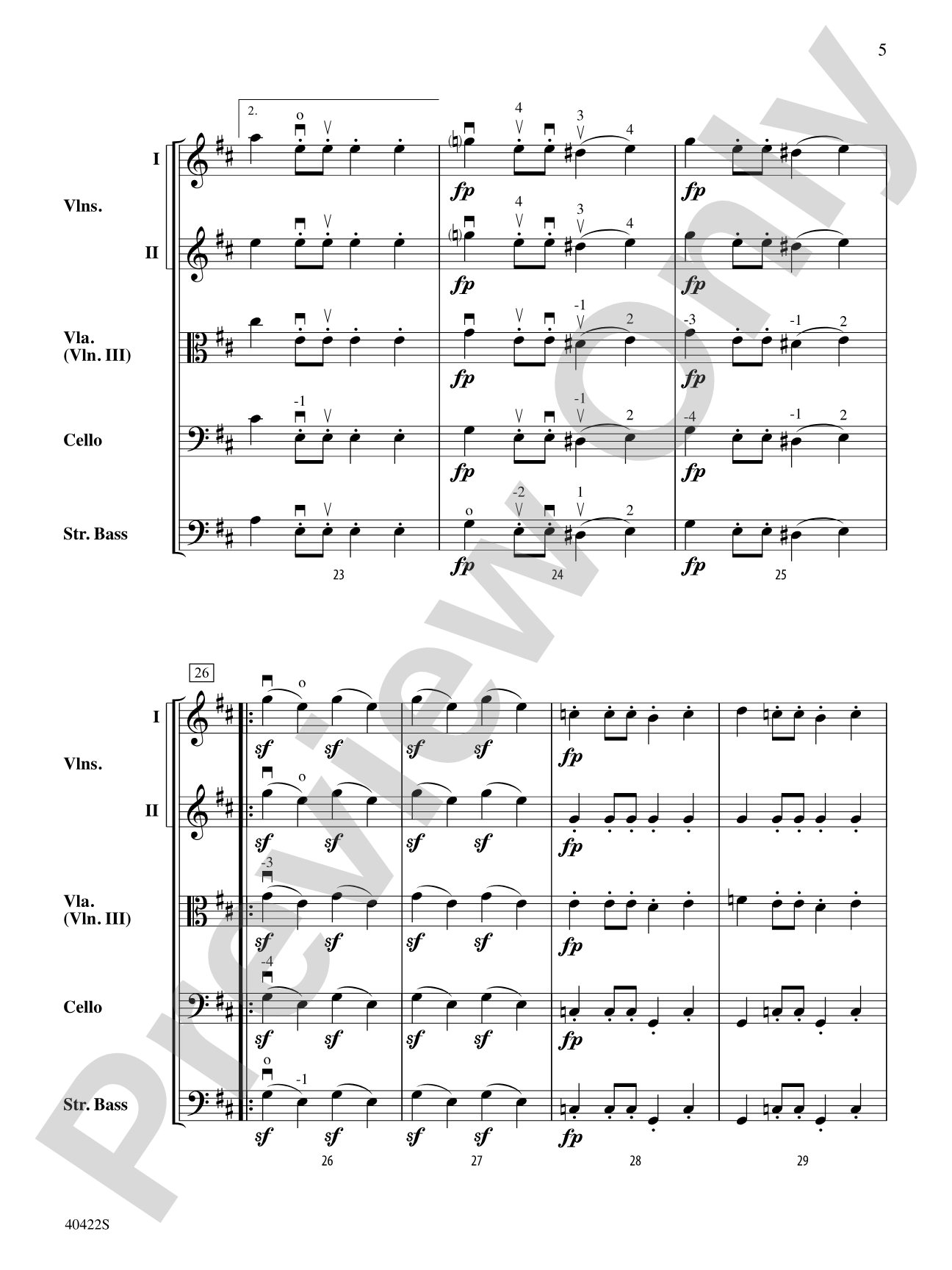 March Militaire: String Orchestra Conductor Score & Parts
