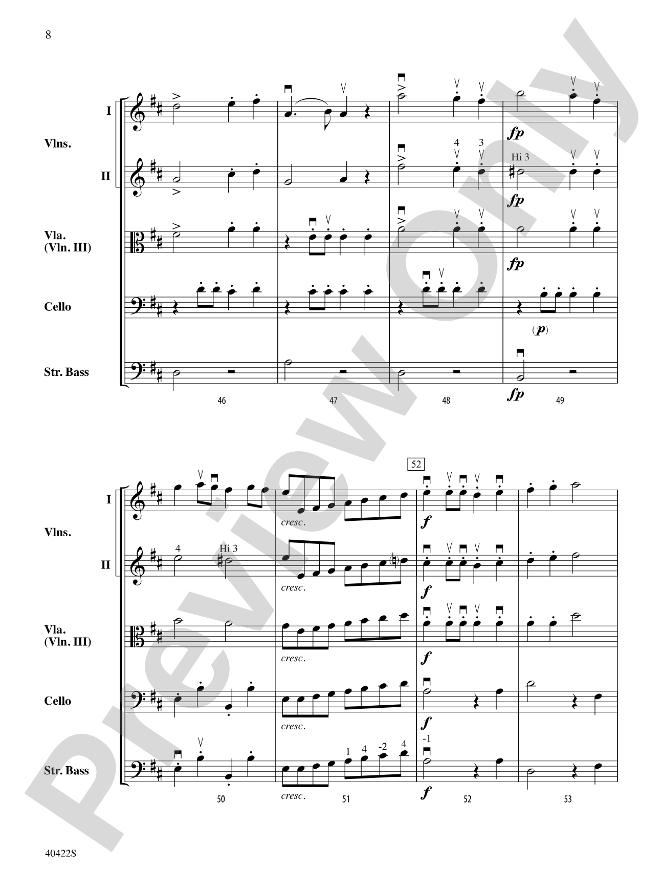 March Militaire: String Orchestra Conductor Score & Parts