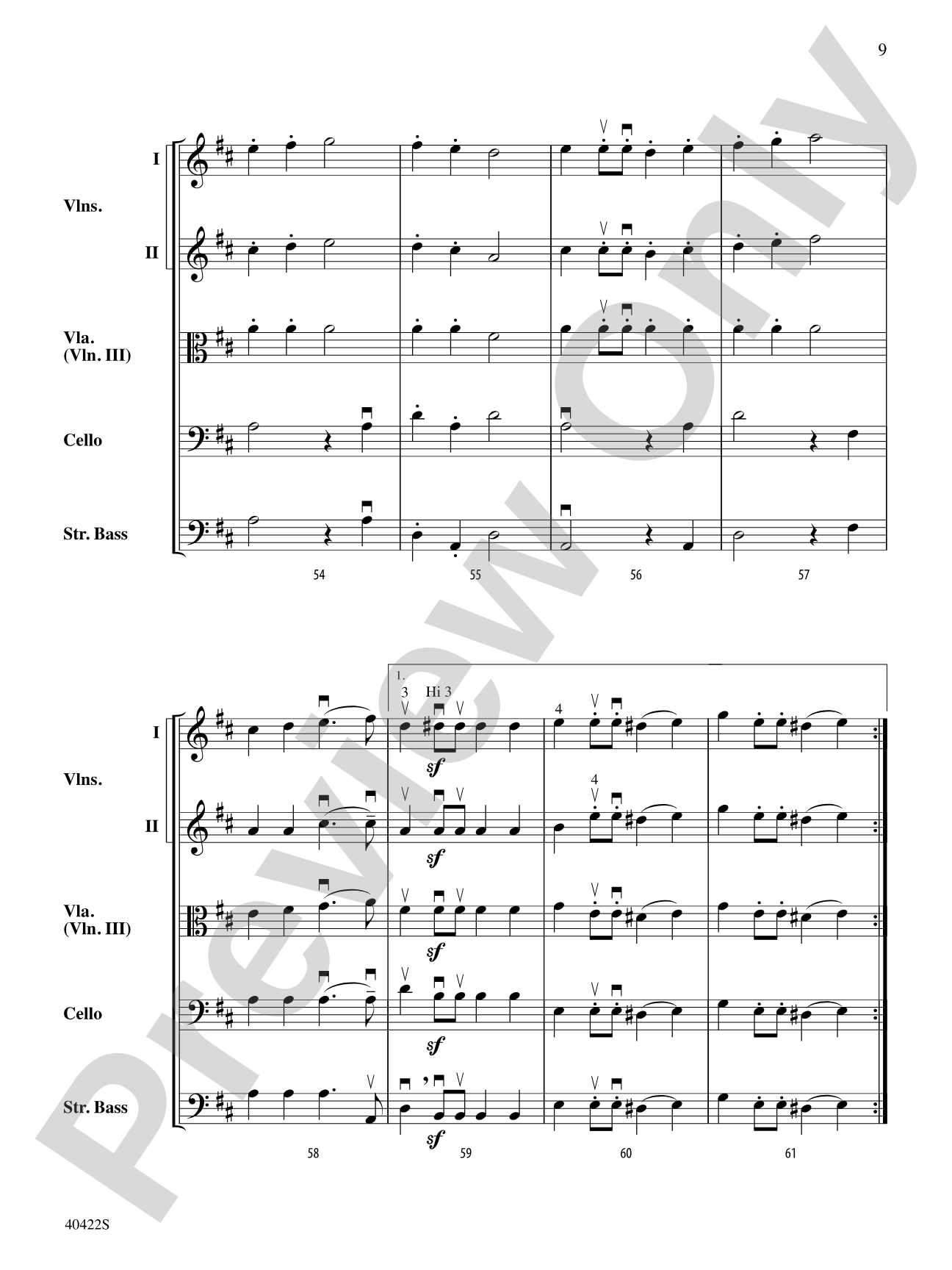 March Militaire: String Orchestra Conductor Score & Parts