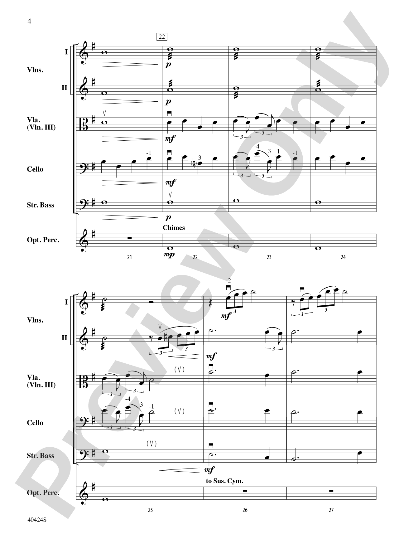 O Holy Night: String Orchestra Conductor Score & Parts