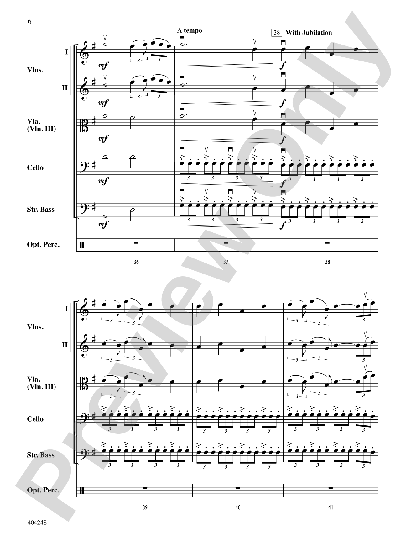 O Holy Night: String Orchestra Conductor Score & Parts