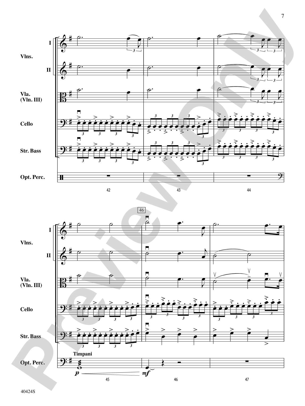 O Holy Night: String Orchestra Conductor Score & Parts