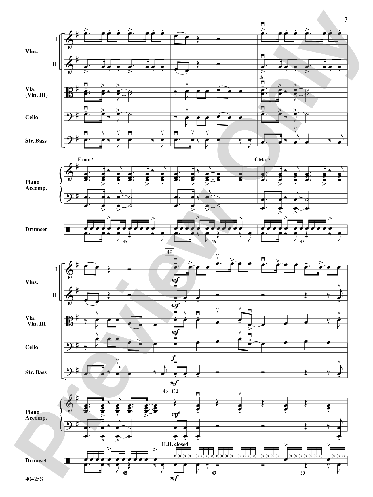 Teenage Dream / Super Bass Mash-Up: String Orchestra Conductor Score & Parts