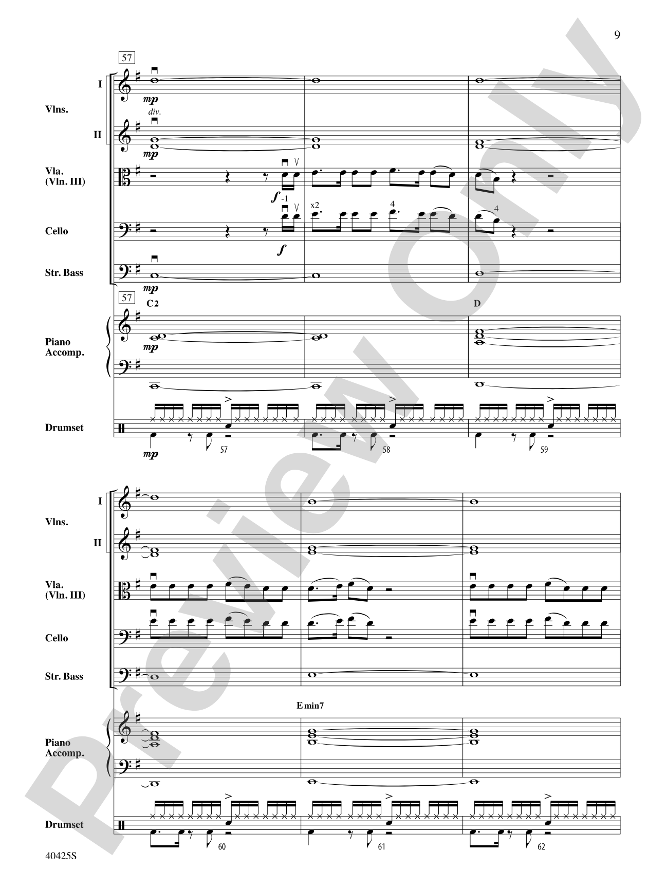 Teenage Dream / Super Bass Mash-Up: String Orchestra Conductor Score & Parts