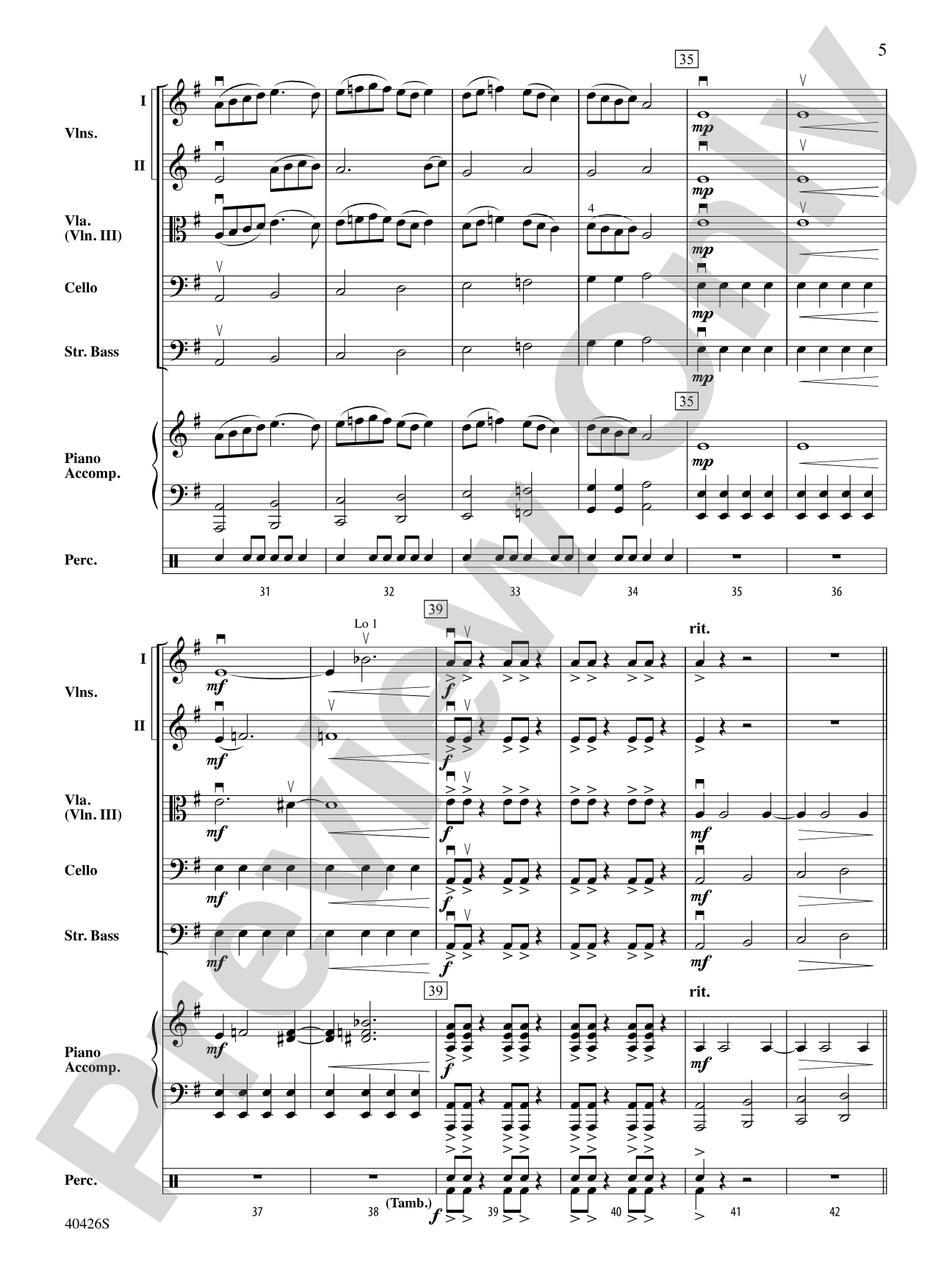 The Tell-Tale Heart: String Orchestra Conductor Score & Parts
