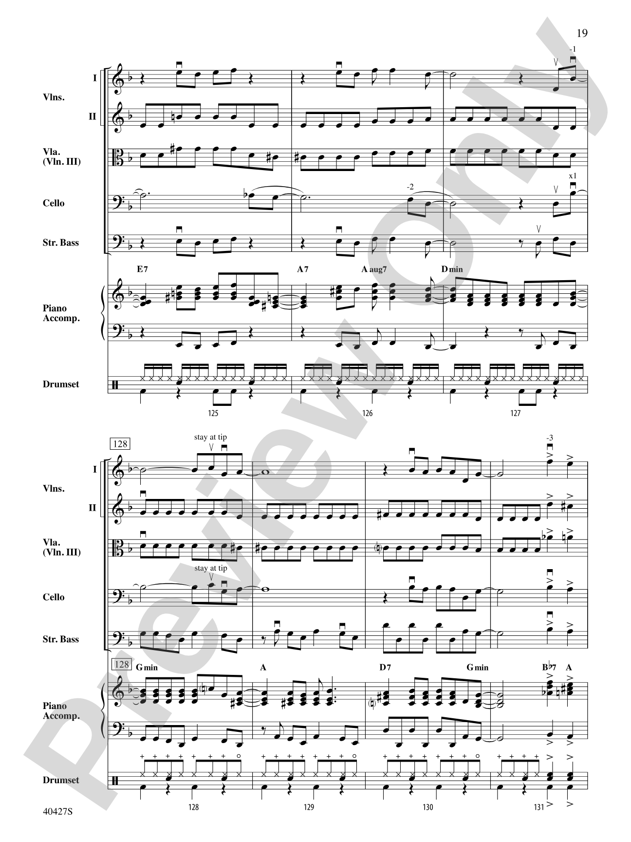 Mamma Mia!, Selections from: String Orchestra Conductor Score & Parts