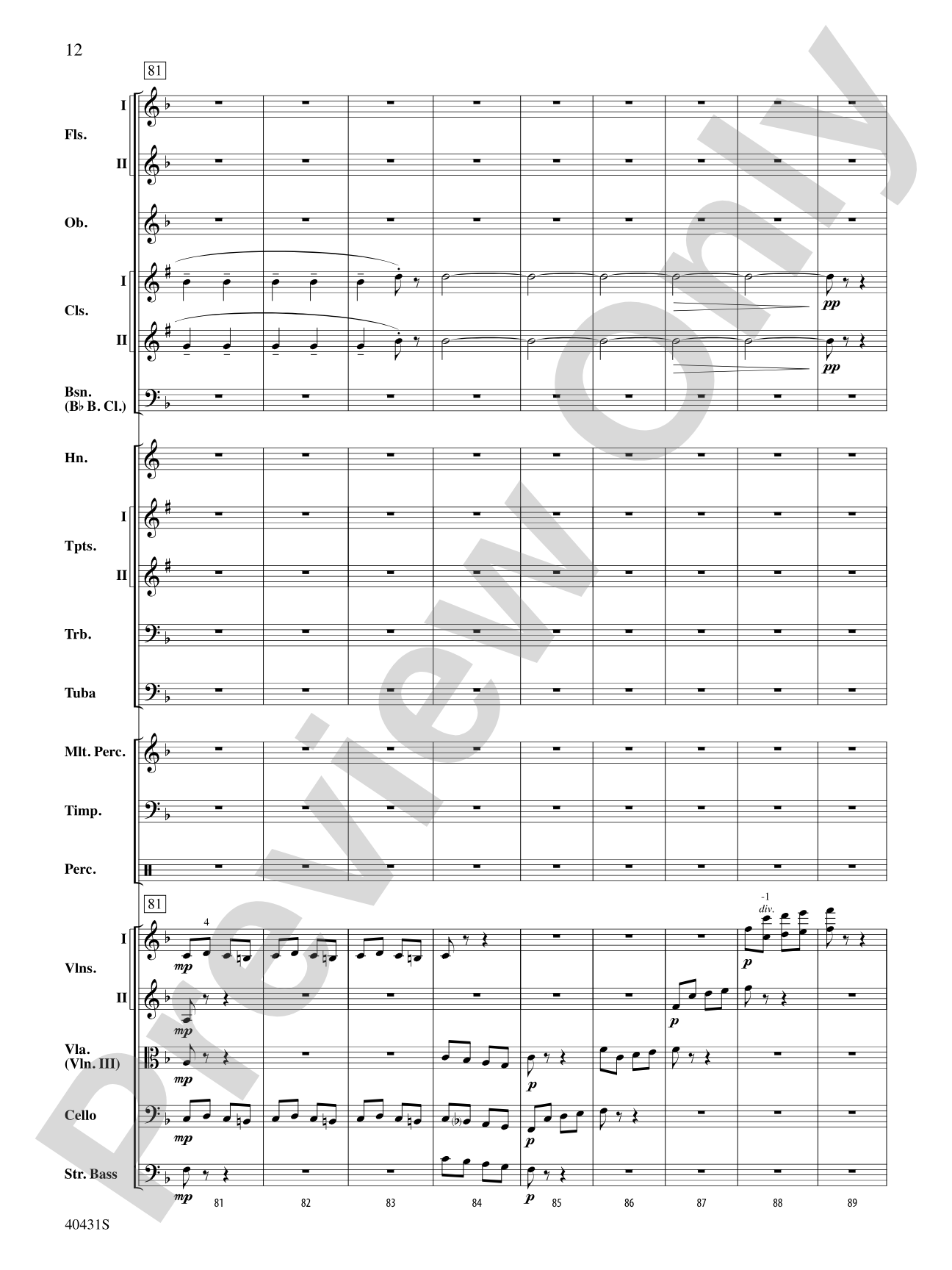 Leroy Anderson's Irish Suite, Part 2 (Themes from): Full Orchestra Conductor Score & Parts