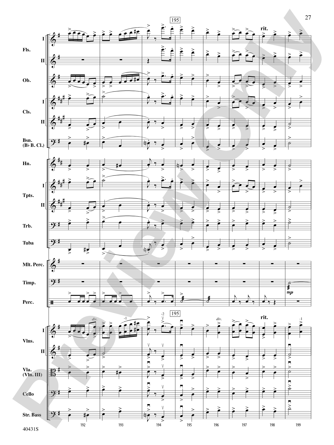 Leroy Anderson's Irish Suite, Part 2 (Themes from): Full Orchestra Conductor Score & Parts