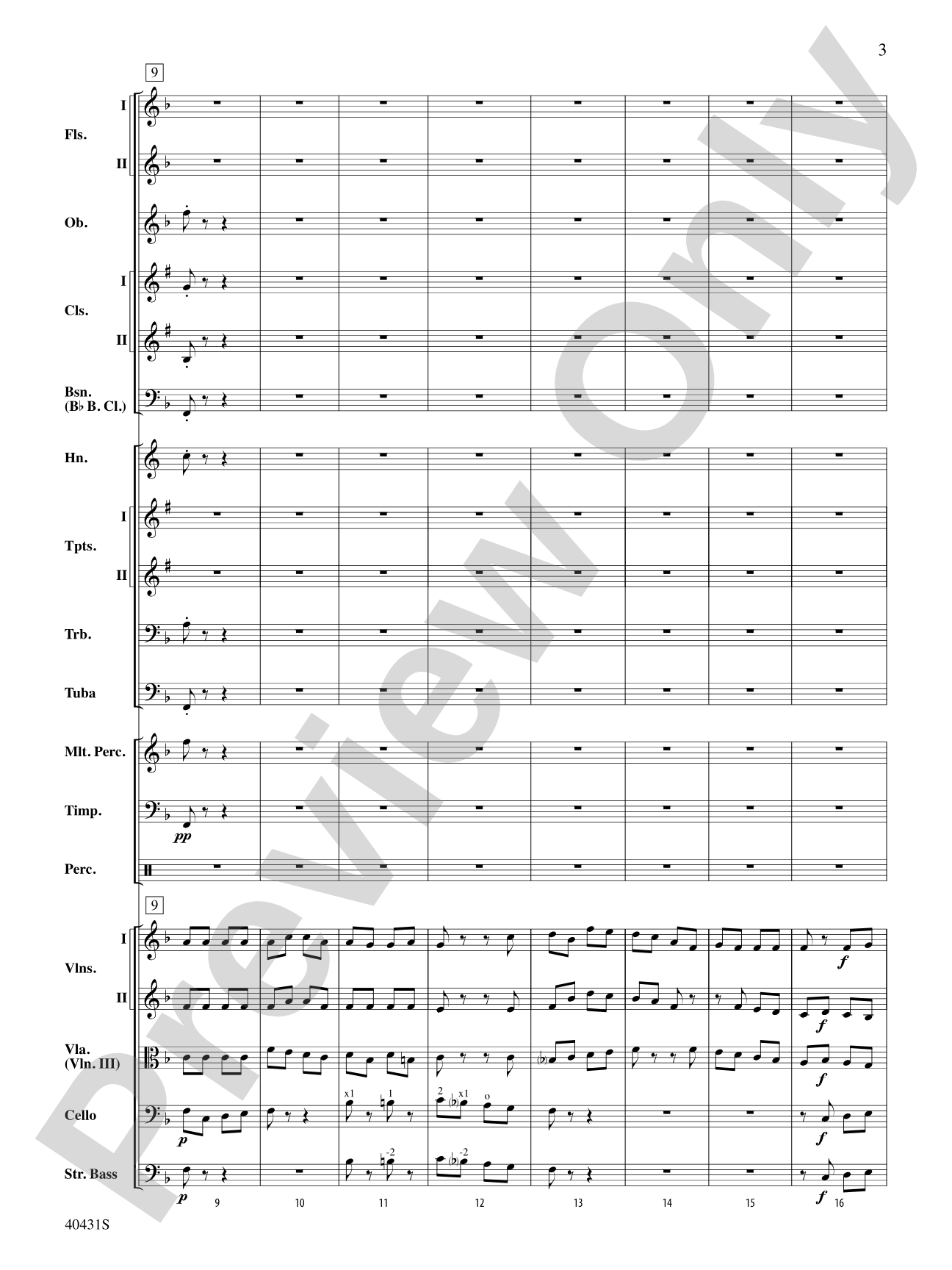 Leroy Anderson's Irish Suite, Part 2 (Themes from): Full Orchestra Conductor Score & Parts