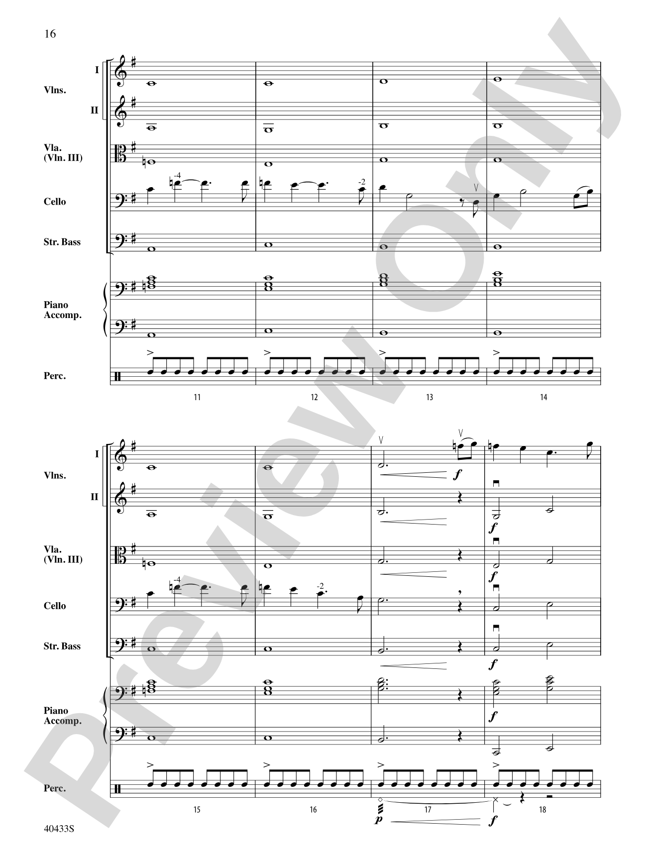 The Hobbit: An Unexpected Journey, Selections from: String Orchestra Conductor Score & Parts