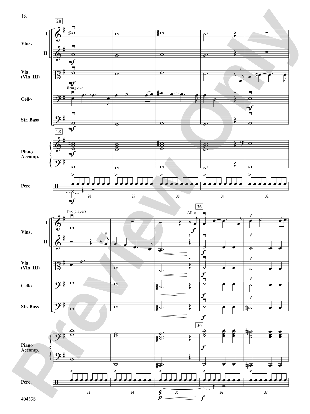 The Hobbit: An Unexpected Journey, Selections from: String Orchestra Conductor Score & Parts