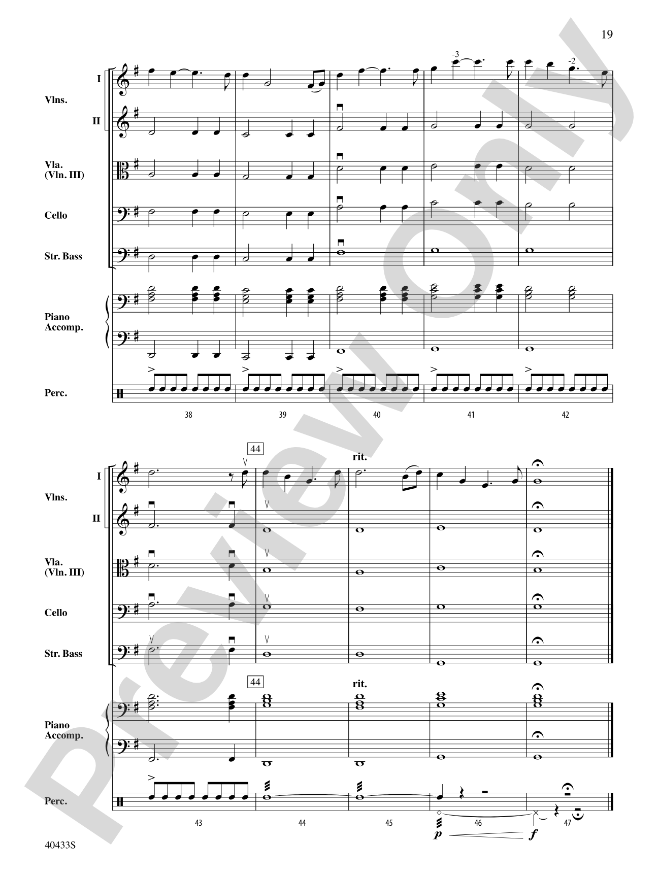 The Hobbit: An Unexpected Journey, Selections from: String Orchestra Conductor Score & Parts