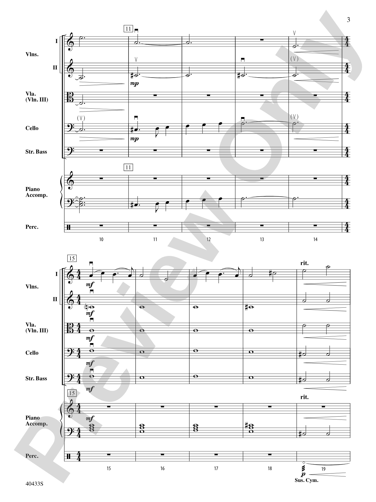The Hobbit: An Unexpected Journey, Selections from: String Orchestra Conductor Score & Parts